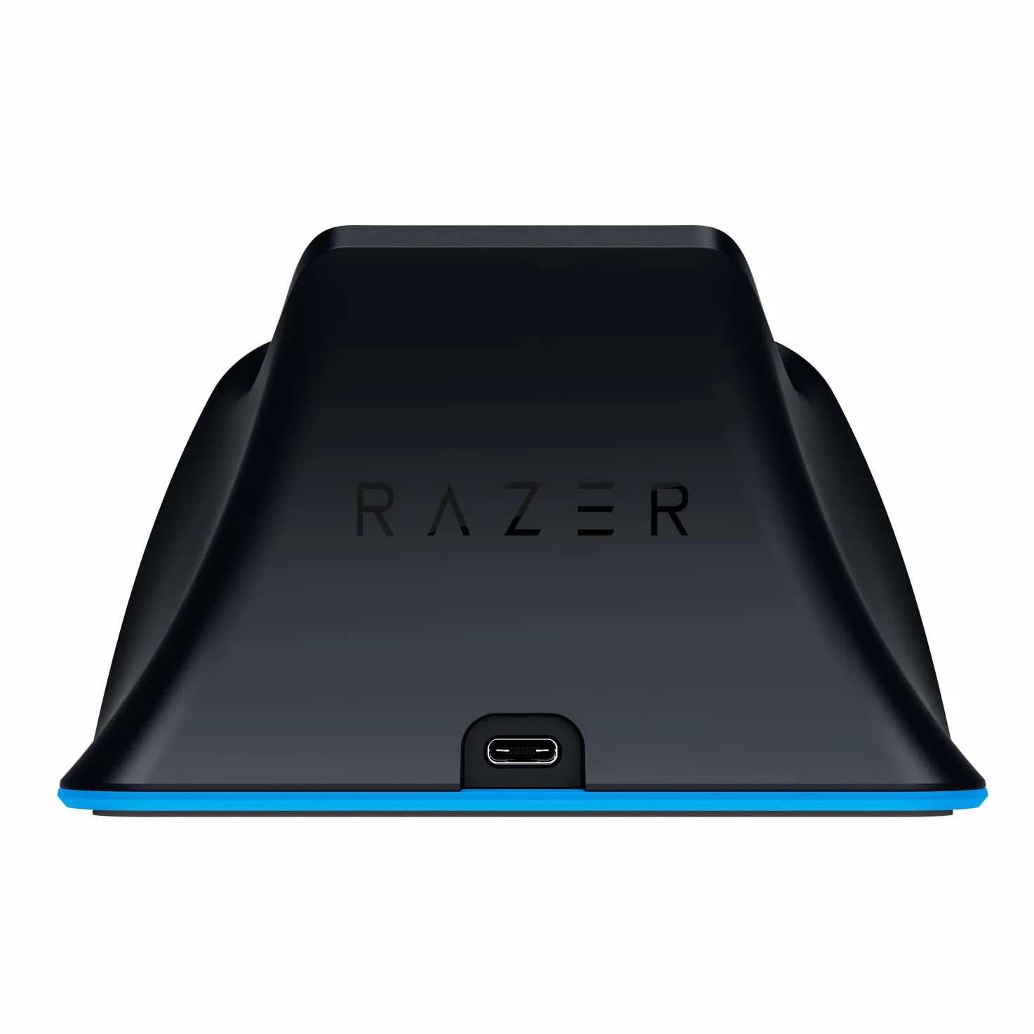 Razer Stacja do szybkiego ładowania – stacja szybkiego ładowania do kontrolera PS5 (szybkie ładowanie, zakrzywiona konstrukcja obudowy, obsługa jedną ręką, ładowanie przez USB), niebieska