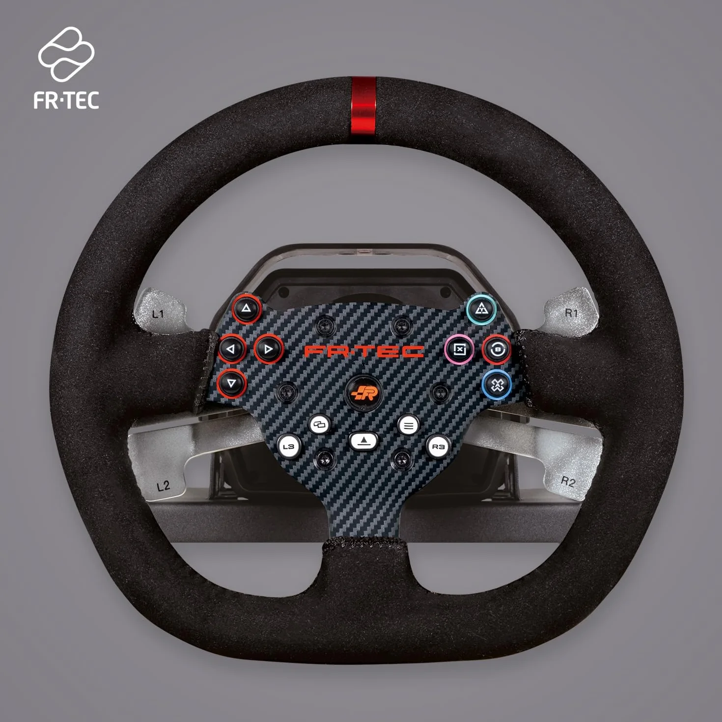 FRTEC - Kierownica z pedałami FR FORCE, Force Feedback 3,2 Nm, podwójny silnik, zdejmowana felga, koła zębate i oś ze stali, wykończenie Alcantara, do PS4, Xbox Series Xbox One i PC