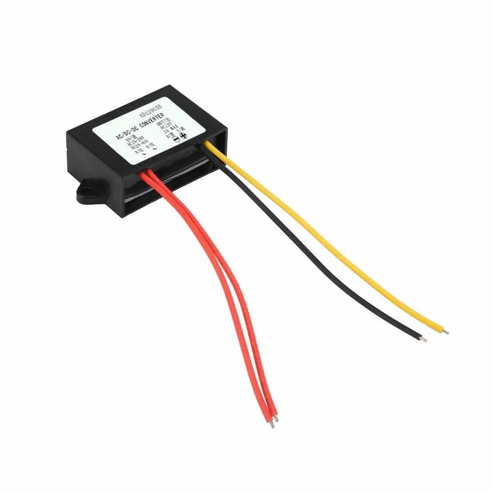 AC-DC Converter, AC 24 V do DC 12 V 3 A, prostownik obniżający, konwerter do samochodu, silnika audio, moduł Step Down z wyświetlaczem LED