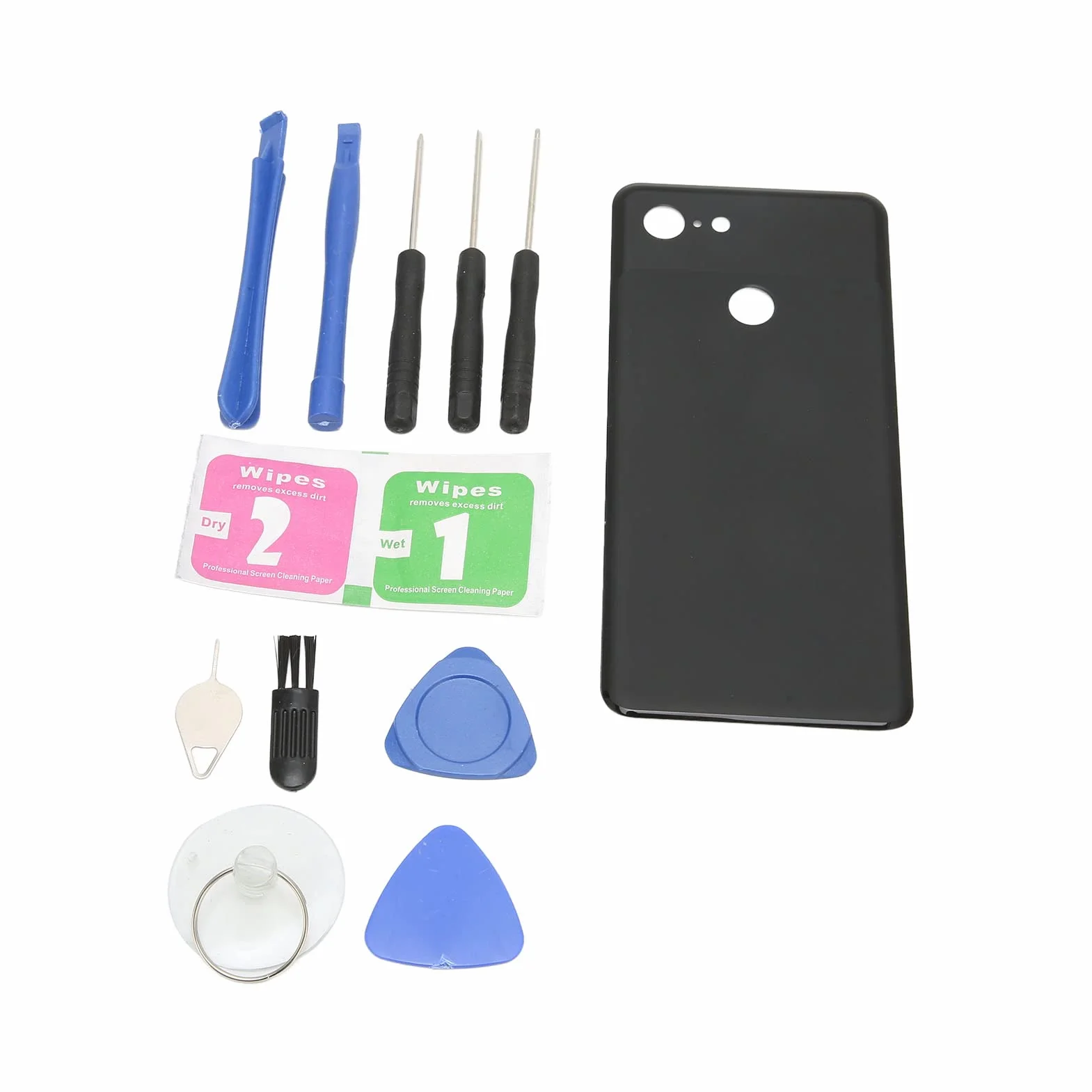 Tylna Pokrywa Baterii Telefonu, 5,5-calowa Szklana Osłona Tylnej Pokrywy Baterii dla Pixel 3 G013A Black