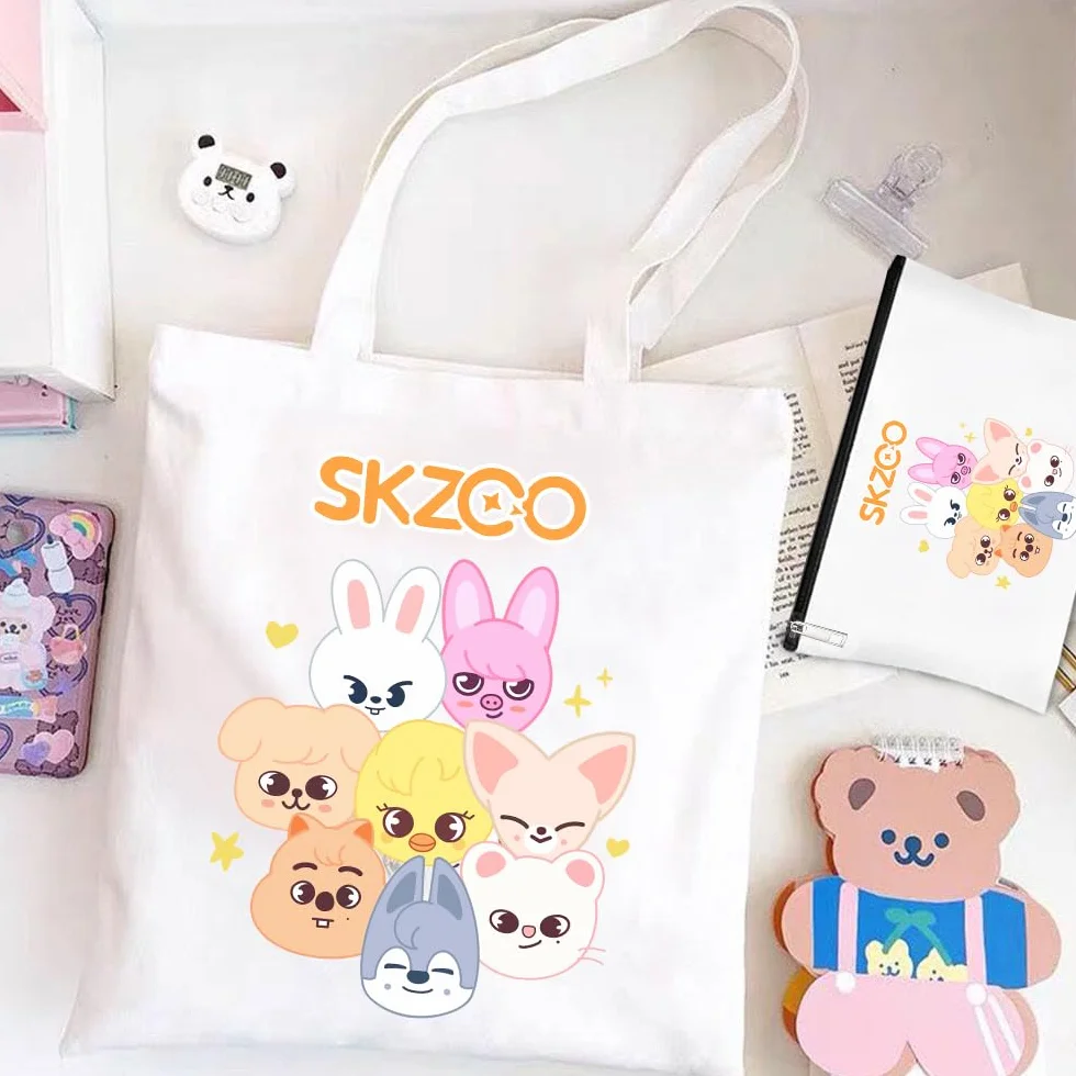 SKZ Stray Kids torba jutowa kosmetyczka Kpop prezent