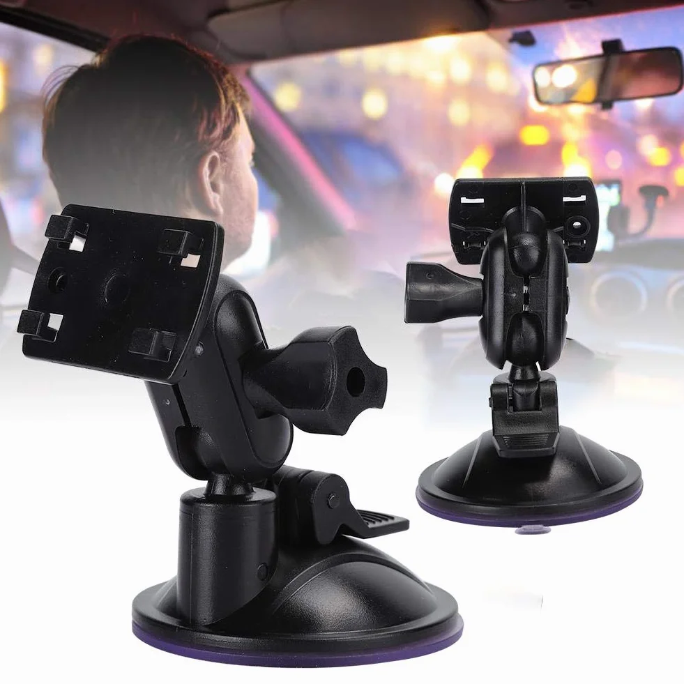 Uchwyt samochodowy GPS, regulowany w zakresie 360 ​​stopni HD-H3041 65 mm 2-częściowy samochodowy nawigator GPS Rejestrator jazdy Uchwyt z przyssawką próżniową Mocowanie kamery na przednią szybę samochodu