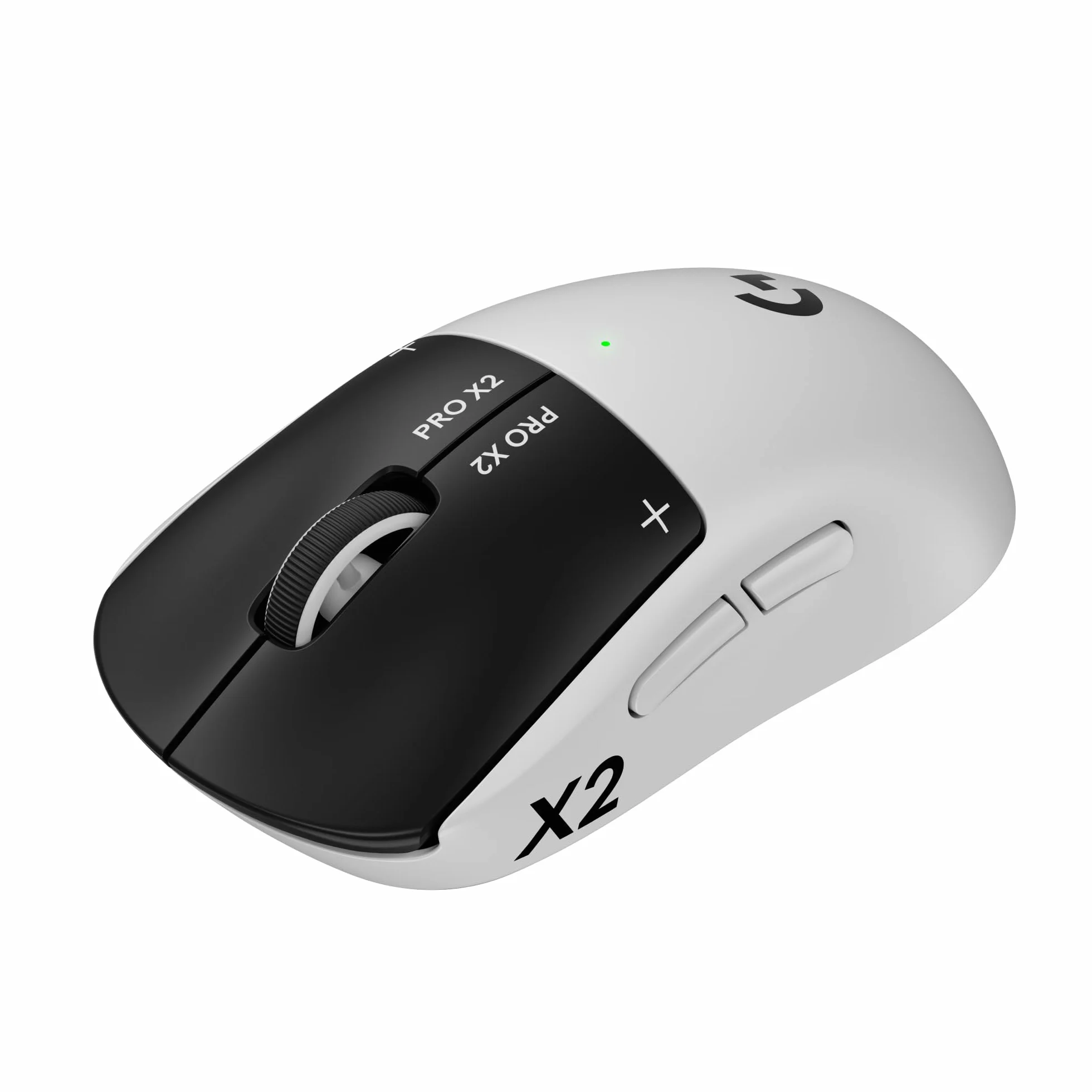 Logitech G PRO X2 SUPERSTRIKE LIGHTSPEED, bezprzewodowa mysz do gier,z ultra-szybkimi reakcjami,ultra lekka (61 g),z regulowaną reakcją haptyczna na kliknięcia i ładowaniem przez USB-C,do PC/Mac-Biały