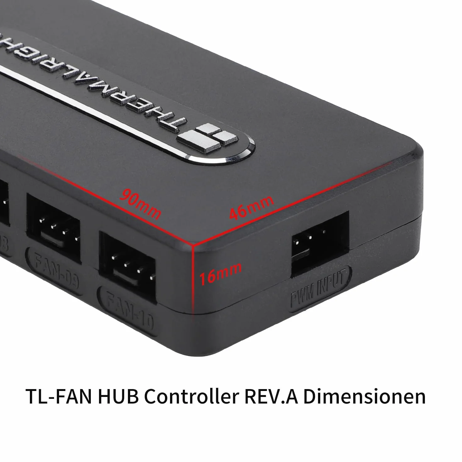 Thermalright-TR FAN HUB sterowanie REV. A Fan Hub obsługa 10 grup fanów PWM, wiele interfejsów wentylatorów chłodzenie, 10-portowy 4-pinowy kontroler chłodnicy PC, SATA Power Cord Direct Input
