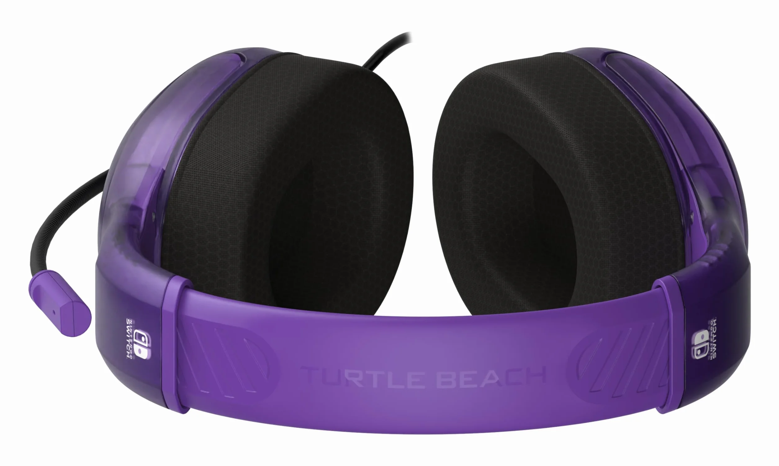 Turtle Beach Airlite Fit Przewodowe słuchawki gamingowe z oficjalną licencją dla Nintendo Switch, Lite, model OLED, Duch Fioletowy