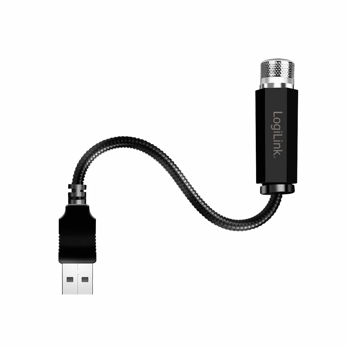 LogiLink LED016 – USB-A LED światło gwiazdkowe z 6 wzorami świetlnymi i elastyczną szyjką