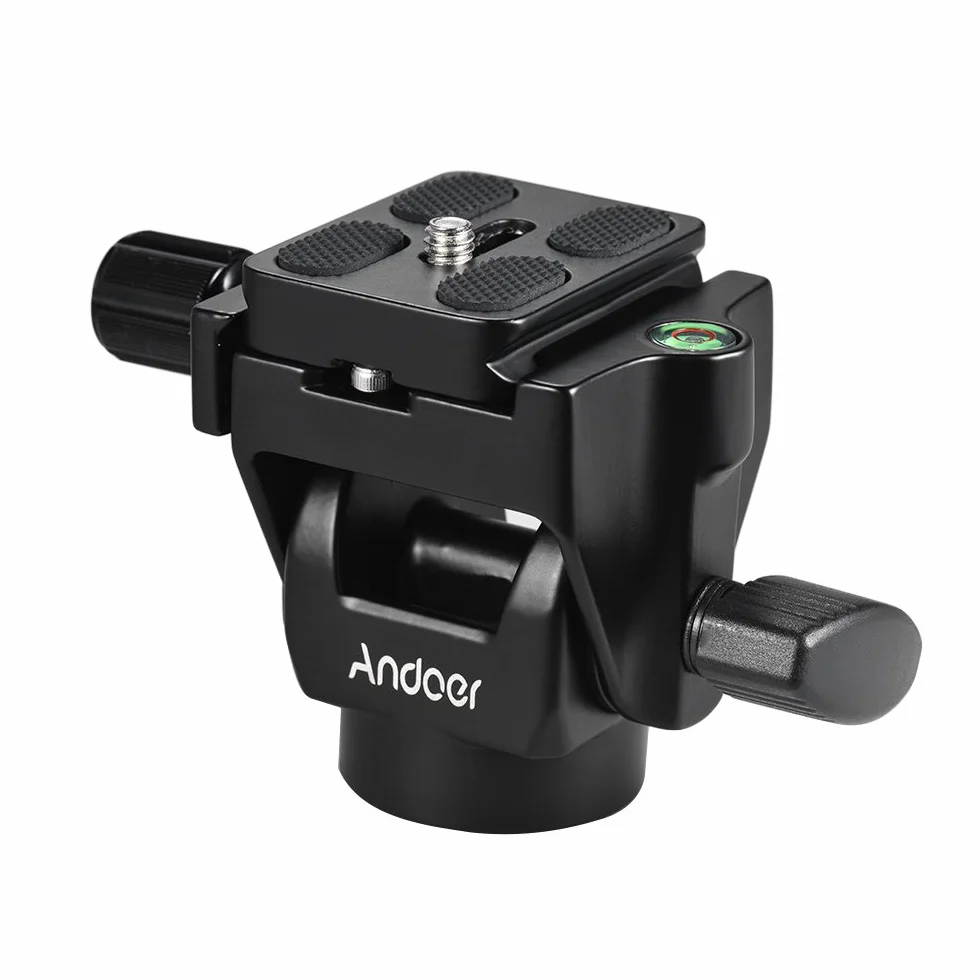 Andoer Głowica uchylna monopod, głowica statywu z płytką szybkiego zwalniania