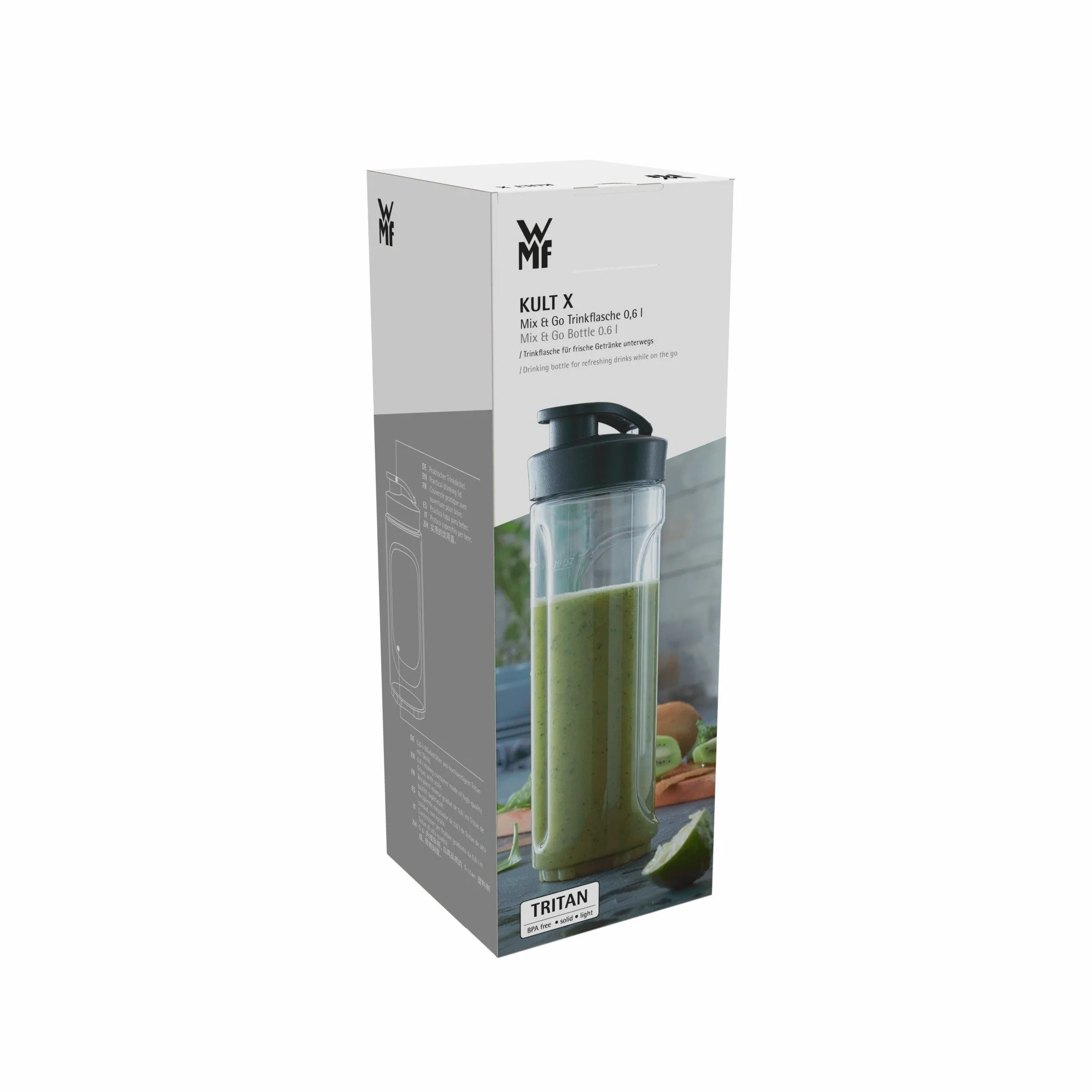 WMF Kult X Blender Kielichowy 600ml Czarny Srebrny