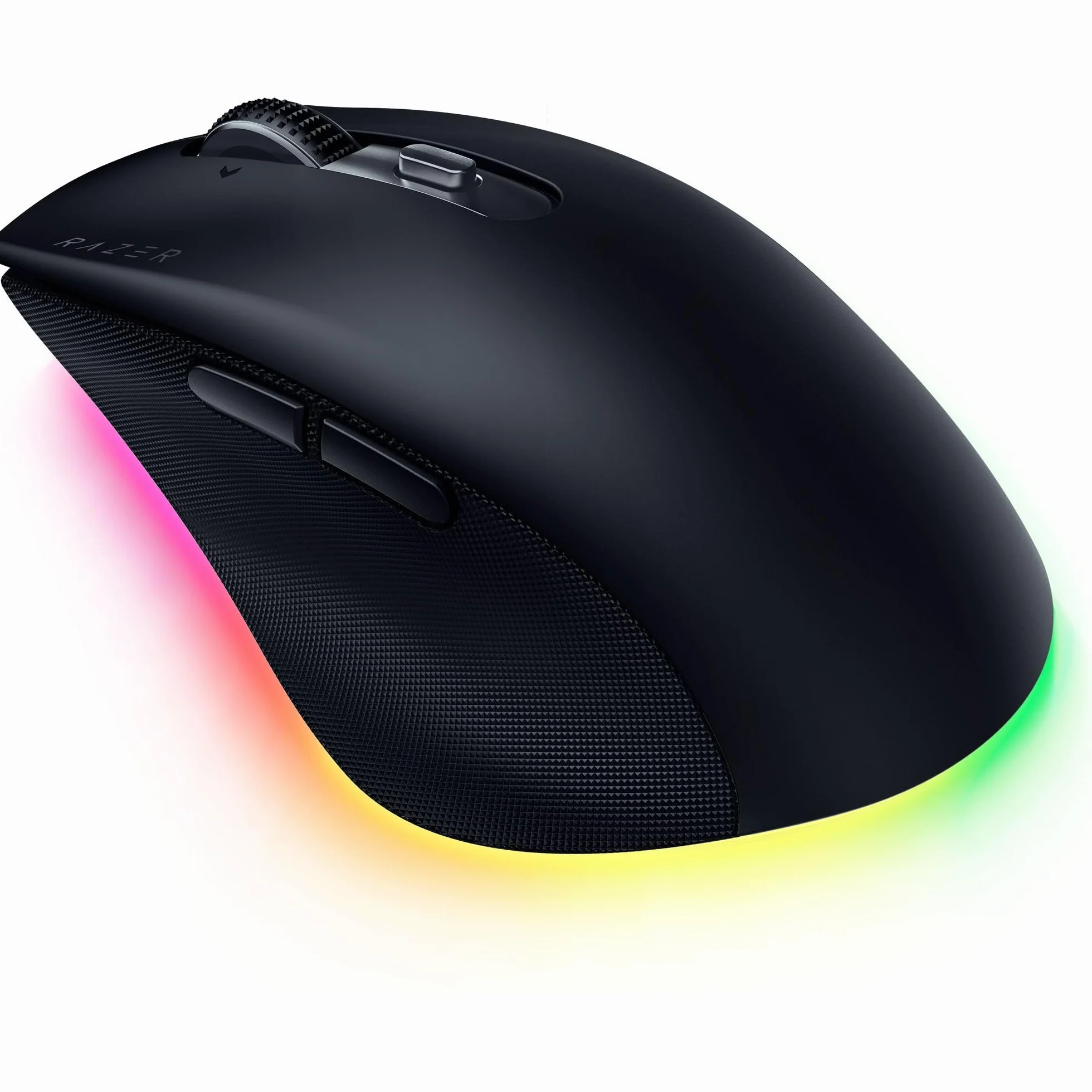 Razer Pro Click V2 - bezprzewodowa ergonomiczna mysz - AI Prompt Assist - czujnik optyczny 30K - 3,5 miesiąca pracy na baterii (14 stref Chroma RGB, przechylane kółko HyperScroll) Czarny