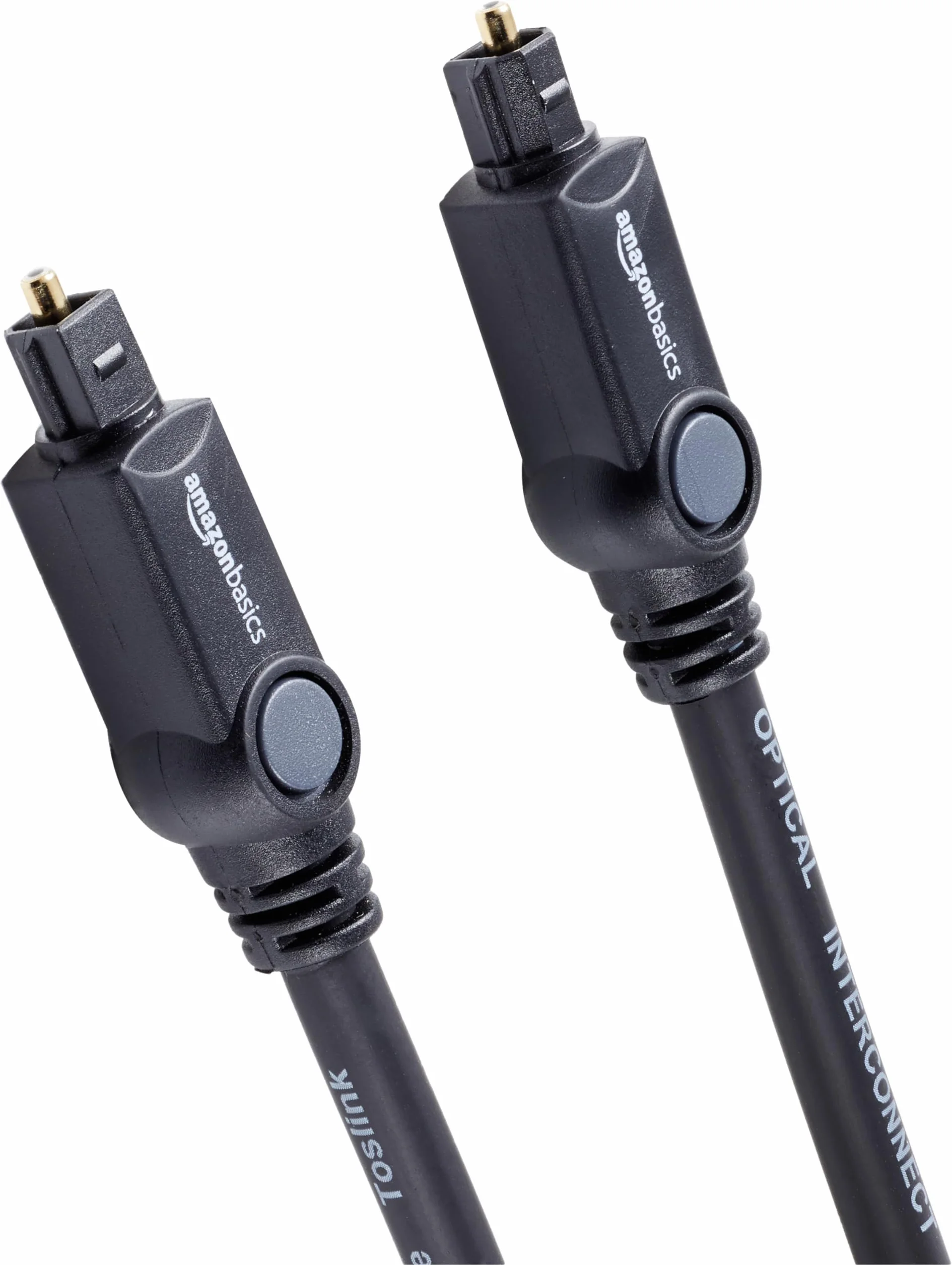 Amazon Basics Toslink optyczny cyfrowy kabel audio, 1,8 m, czarny, telewizor
