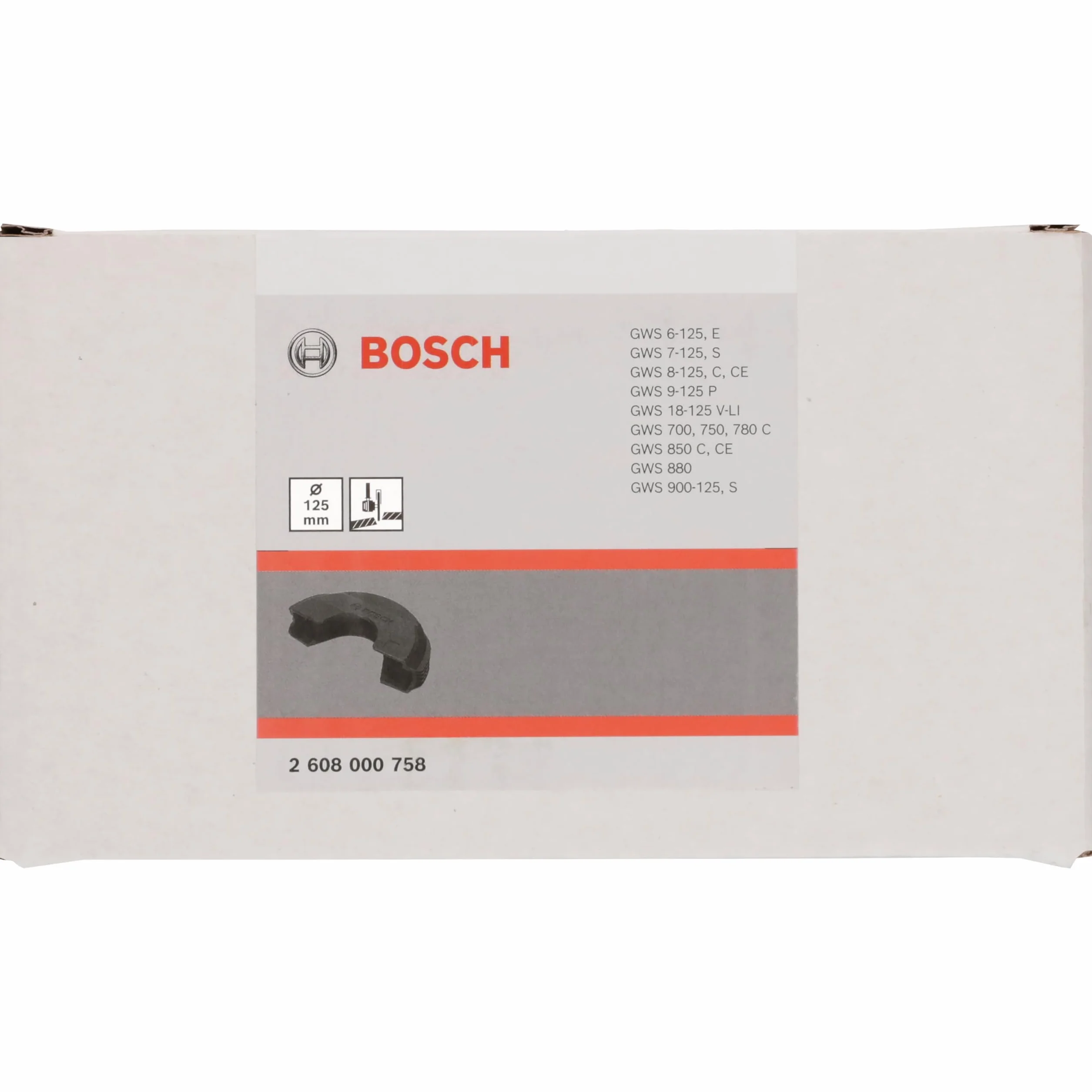 Bosch 1 x okap ochronny z tworzywa sztucznego (do nakładania, Ø 125 mm, profesjonalne akcesoria do szlifierki kątowej)