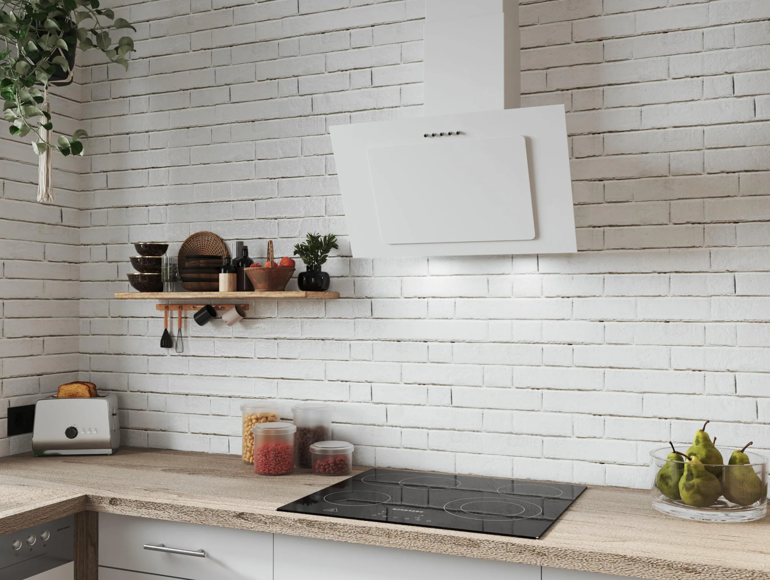 Respekta Okap kuchenny kominowy 60 cm CH33060WB 51-64 dB