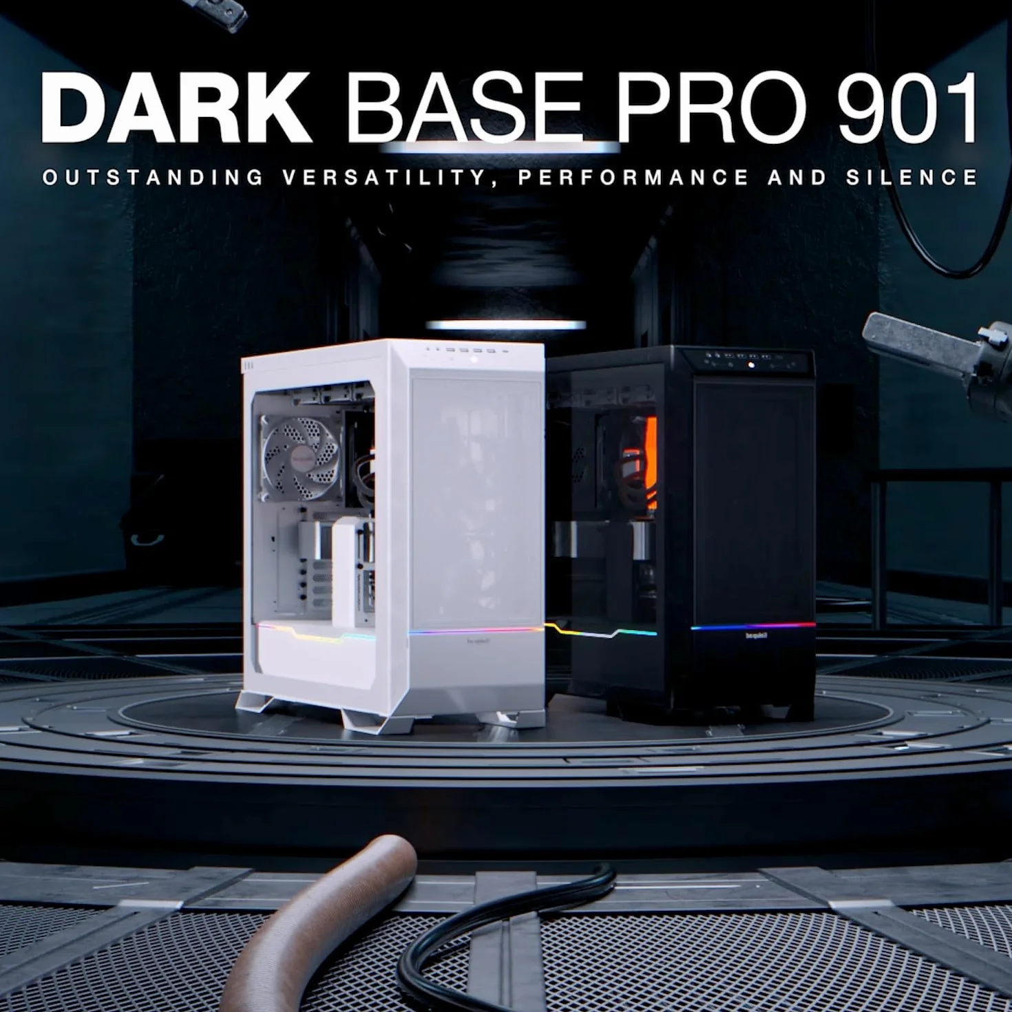 PC- Case BeQuiet Dark Base Pro 901 - weiss biały