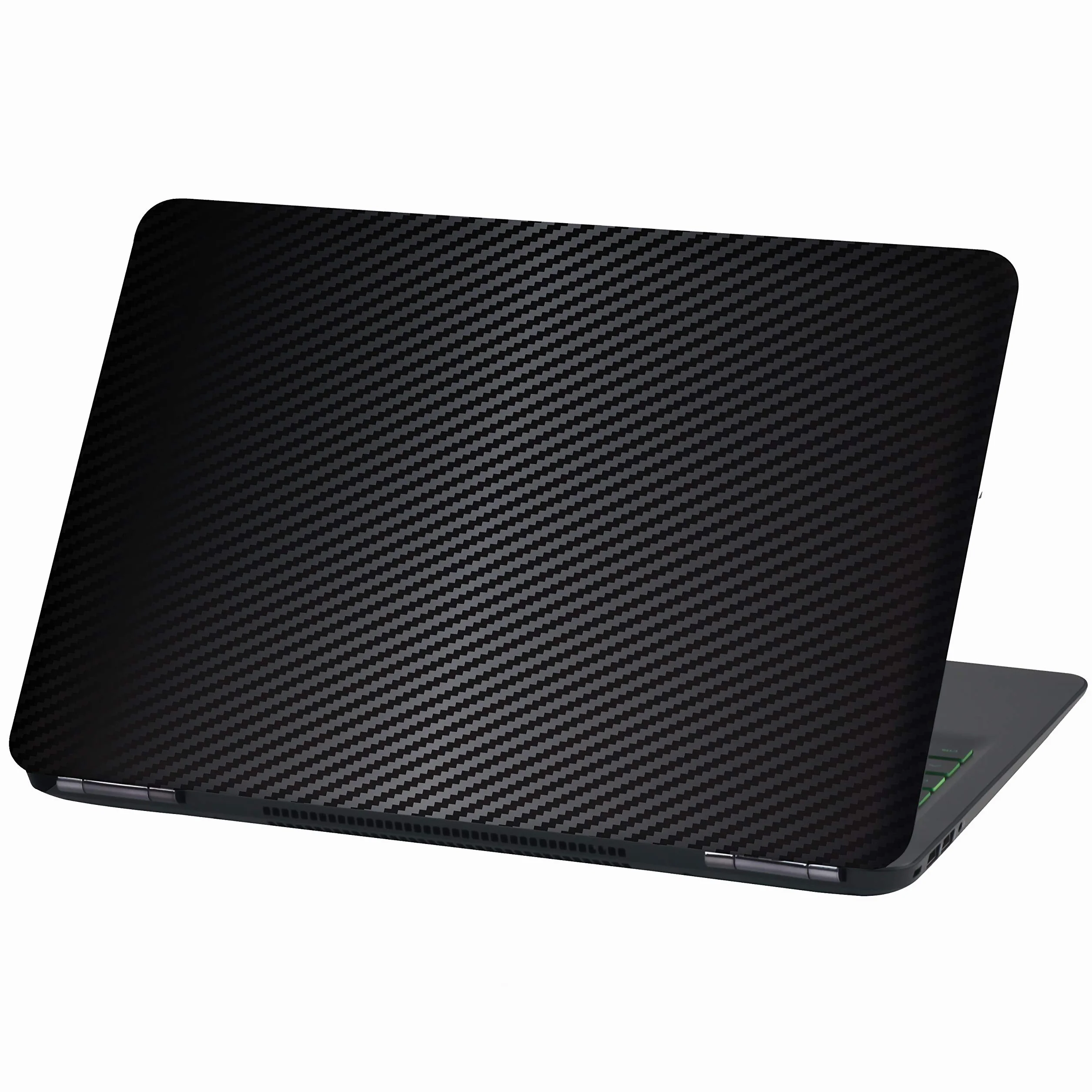 Folia na laptopa, abstrakcyjna folia samoprzylepna do notebooka, naklejka ochronna Vinyl Skin Sticker (17 cali, LP25, czarna Carbon)