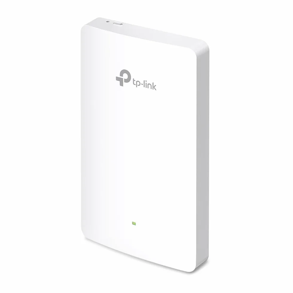 TP-Link EAP615-Wall, Punkt dostępowy WiFi 6 AX1800, Montaż ścienny, 3 porty LAN (w tym 1 PoE passthrough), Obsługa Omada SDN, Mesh, VLAN, Roaming i zarządzanie centralne