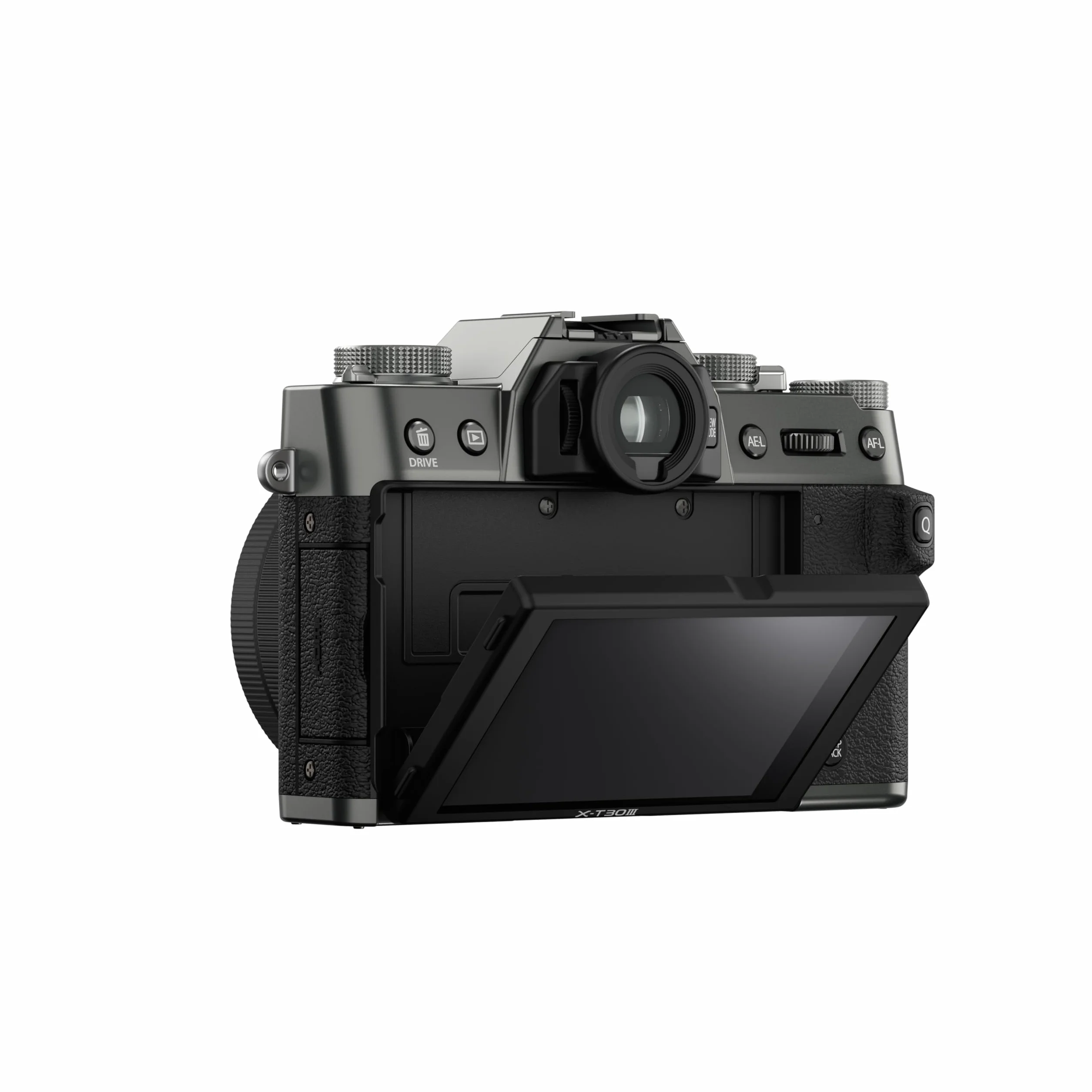 Fujifilm X-T30 III bezlusterkowy aparat cyfrowy 26 MP, tylko korpus, czujnik APS-C X-Trans CMOS 4, filmy 6,2K 30p, wizjer EVF, obrotowy wyświetlacz LCD 3", antracytowy