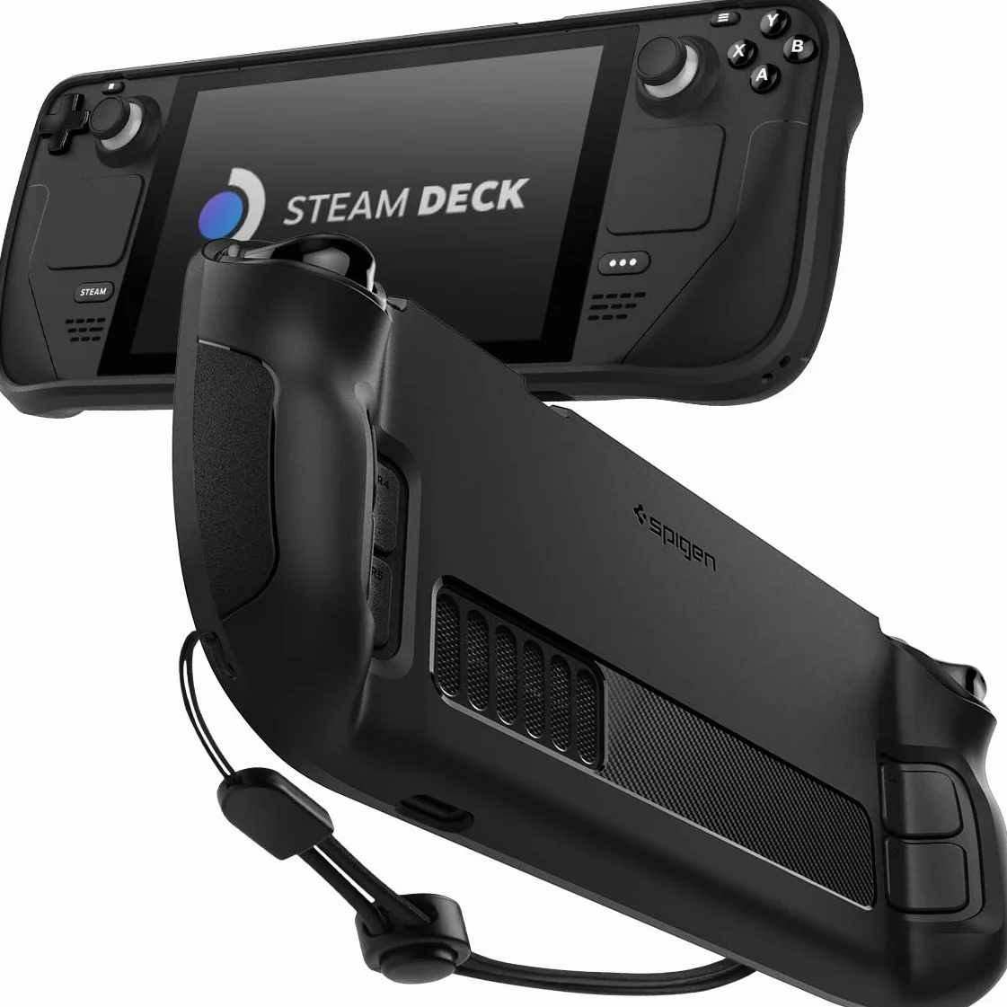 Spigen Etui Pancerne Kompatybilne z Steam Deck LCD (2022) / Steam Deck OLED (2023) - Czarny Matowy