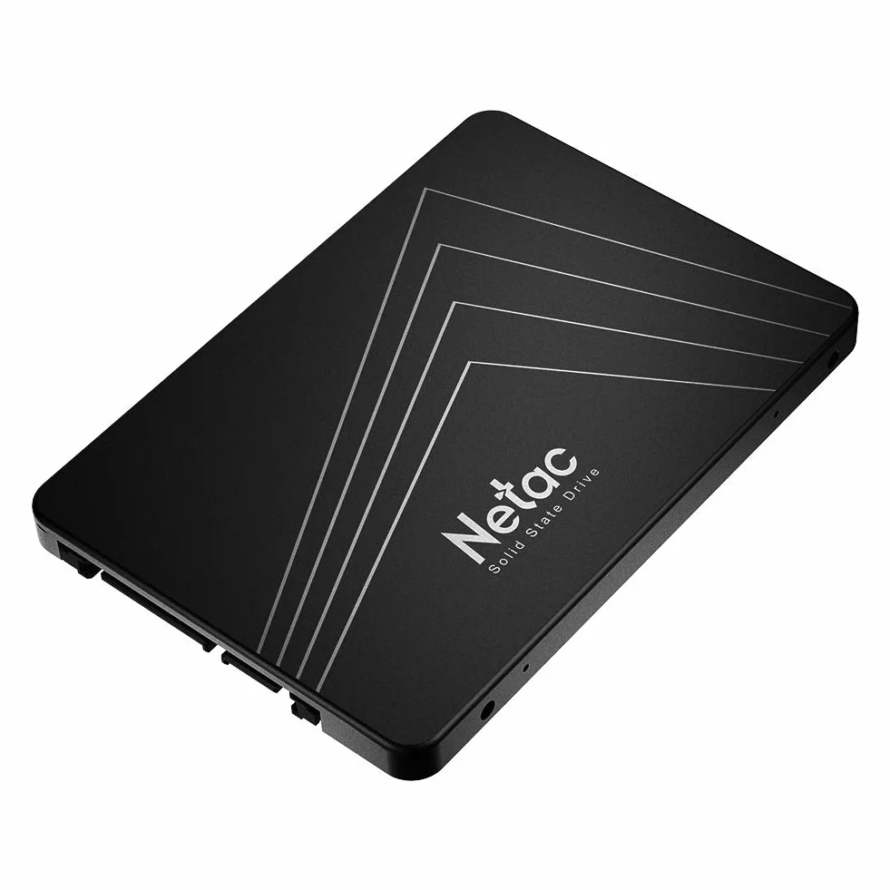 Netac Wewnętrzny dysk SSD 2TB HDD 2TB (3D NAND, SATA, 2,5 cala, wewnętrzny SSD), czarny