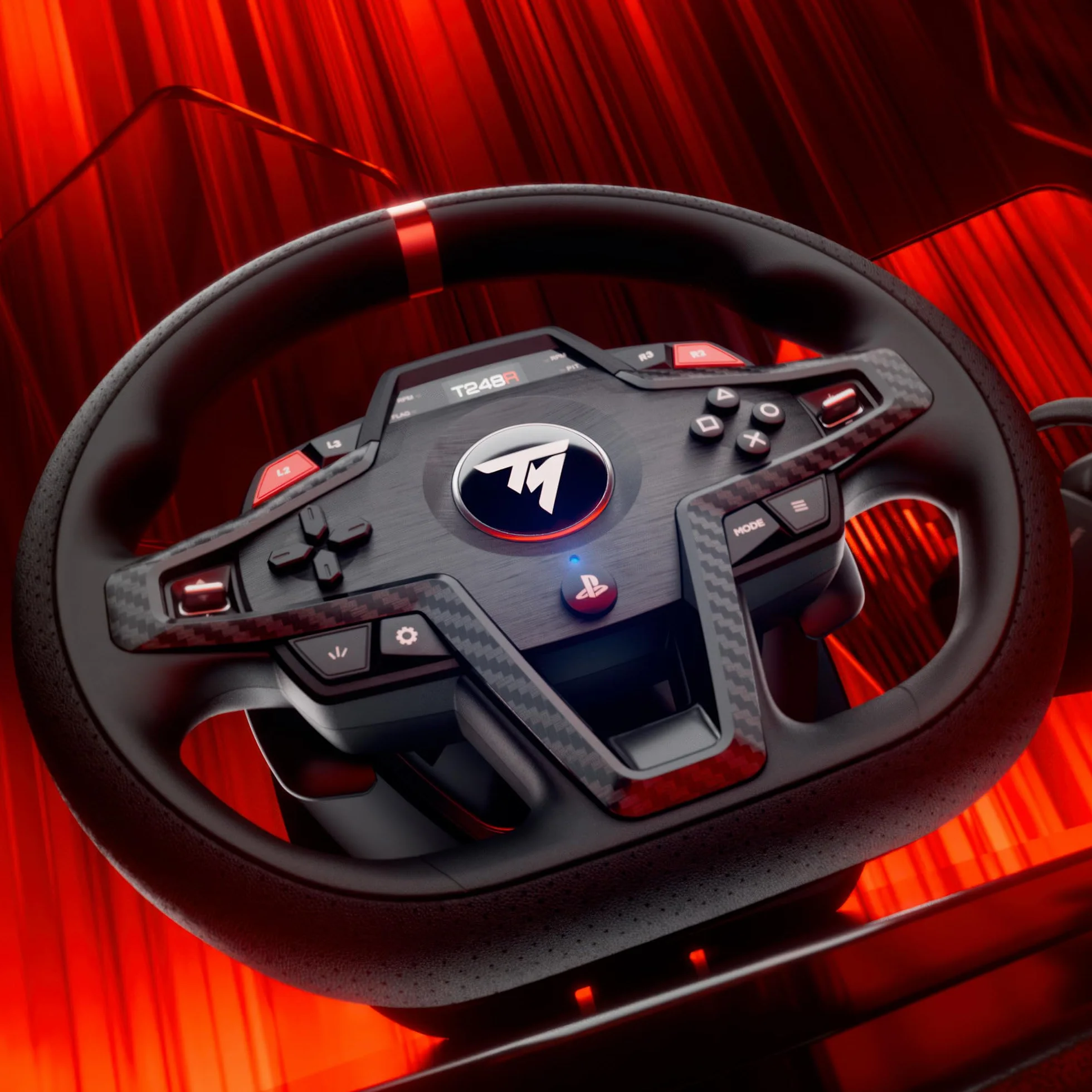 Thrustmaster T248R, Kierownica Wyścigowa z Siłowym Sprzężeniem Zwrotnym 3.1 Nm i Zestaw Pedałów, Dla PS5, PS4 i PC