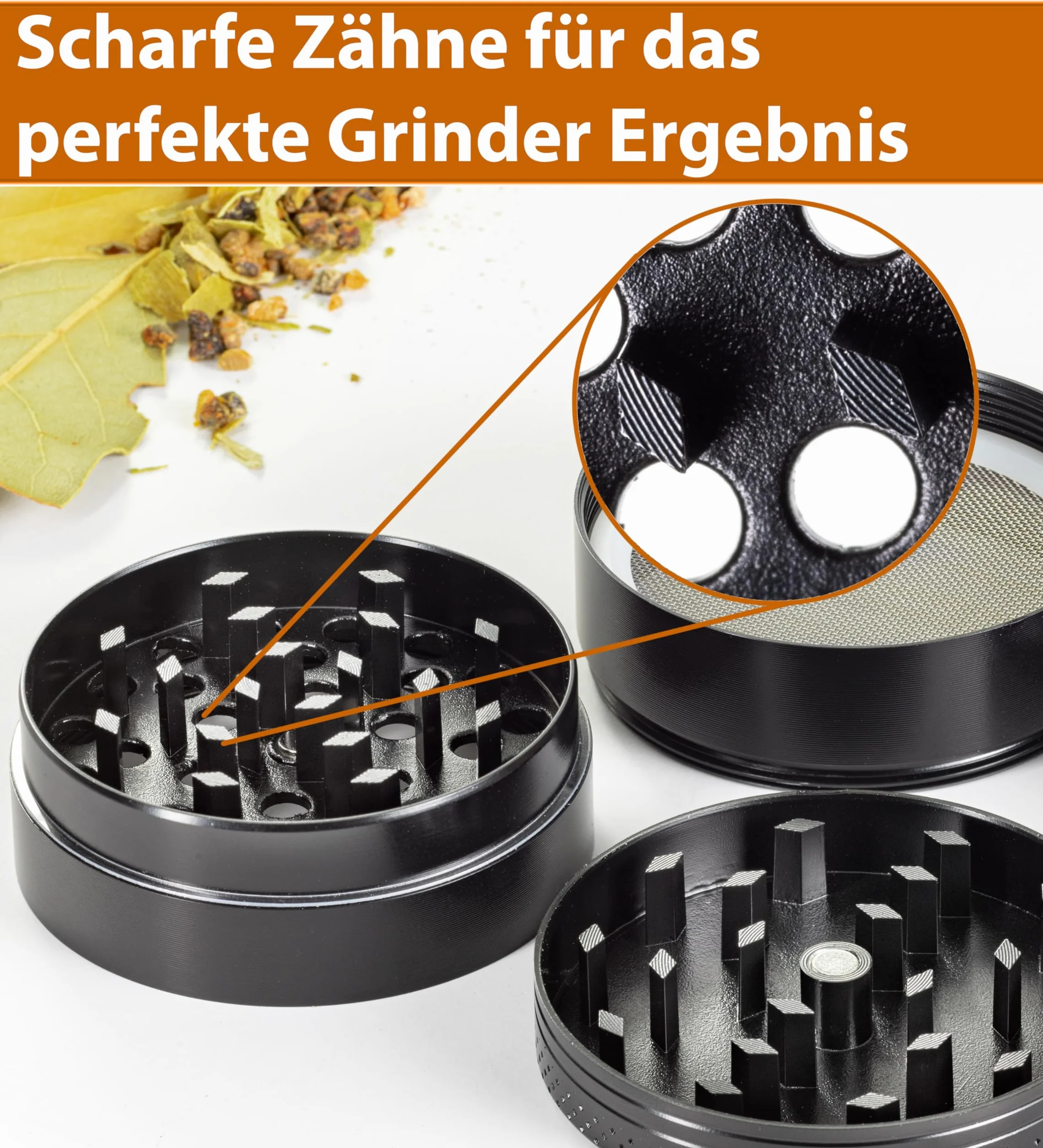 Młynek metalowy 4-częściowy crusher młynek do ziół