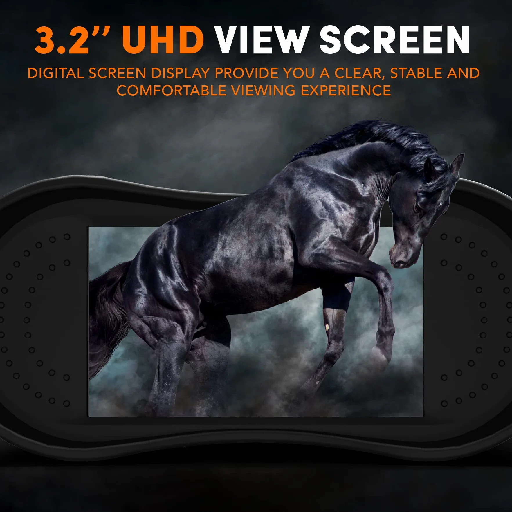 Lornetka noktowizyjna, Gthunder 4K 4000 mAh akumulator na podczerwień 8.1 cm HD LCD 8X cyfrowe gogle noktowizyjne z odległym zasięgiem widzenia w nocy w 100% ciemności z kartą TF 32 GB do monitoringu