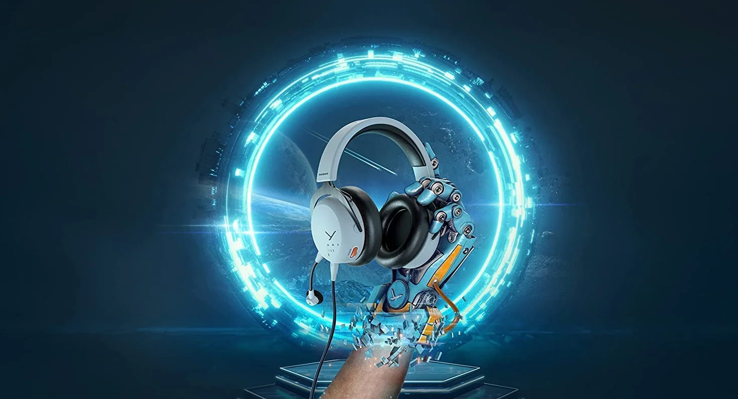 Słuchawki do gier beyerdynamic MMX 150 z zaawansowanym systemem, szarym kolorem i mikrofonem Meta Voice zapewniają doskonały dźwięk na wszystkich urządzeniach do gier.