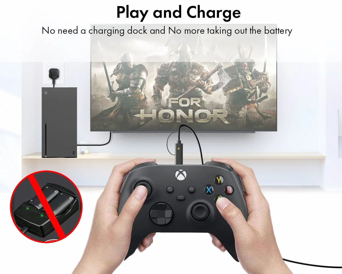 ElecGear Akumulator Litowo-jonowy 1200mAh do Kontrolera Xbox Series X/S, Xbox One