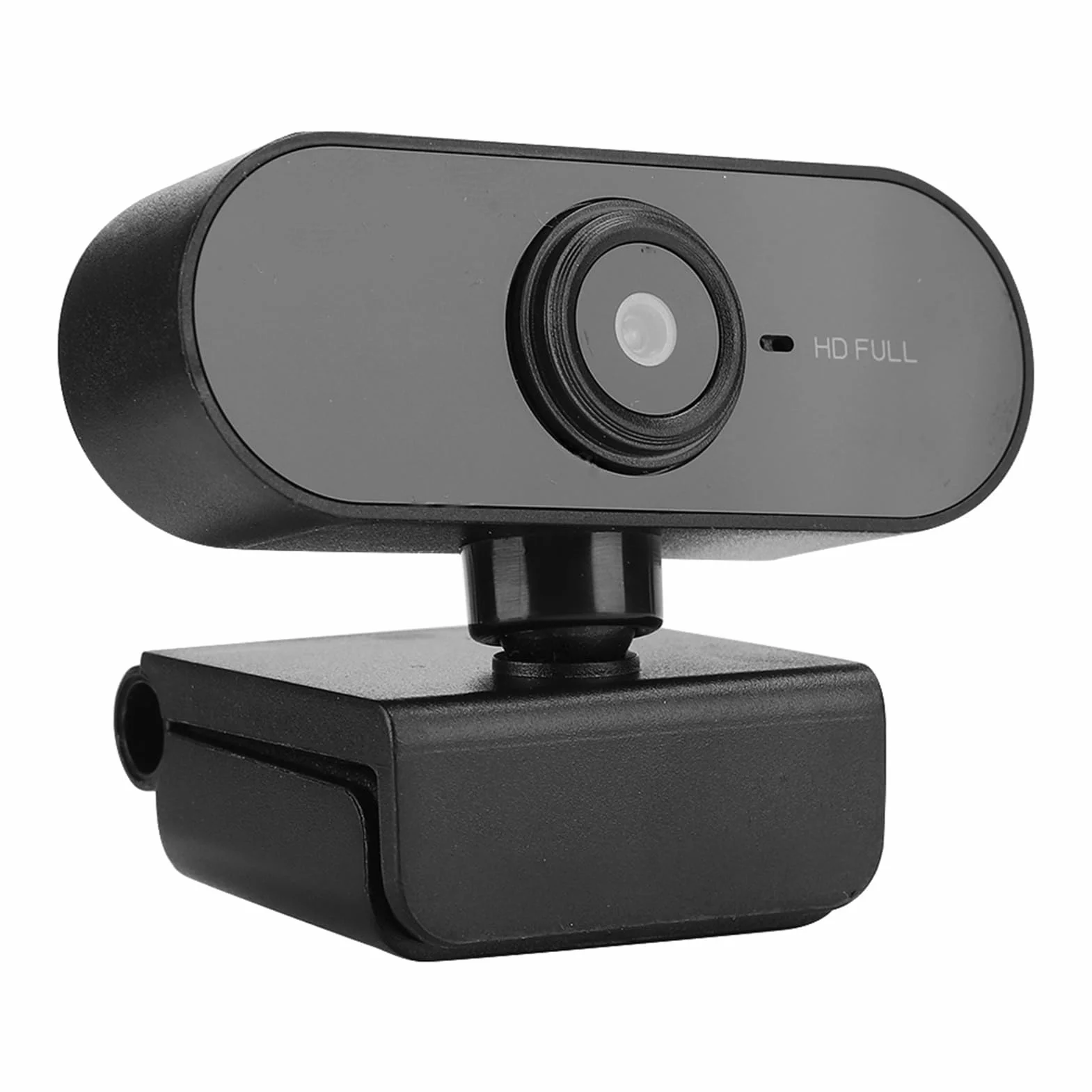 Kamera internetowa o wysokiej rozdzielczości HD 1920x1080 z wbudowanym mikrofonem, przenośna kamera internetowa ze sterownikiem USB 2.0 do komputerów i laptopów, obrotowa kamera internetowa o 360 ° do transmisji na żywo (czarna)