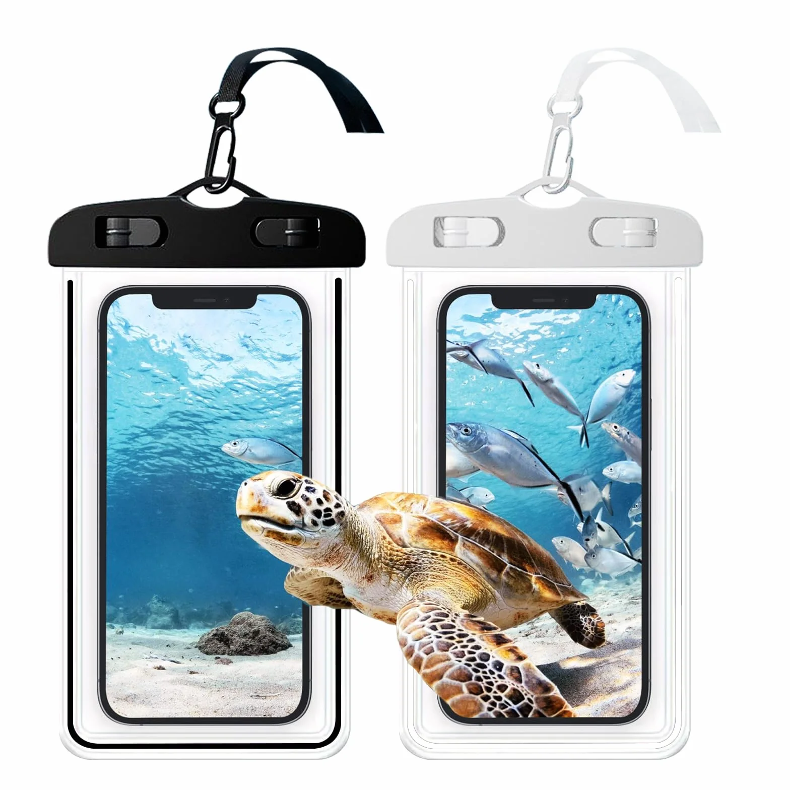 Wodoszczelne etui na telefon komórkowy, [2 sztuki], 7,5", wodoszczelne etui, TPU, do iPhone 16, 15 Plus, 14, 13, 12, 11 Pro, Max, Samsung S24, S23, S22 Ultra