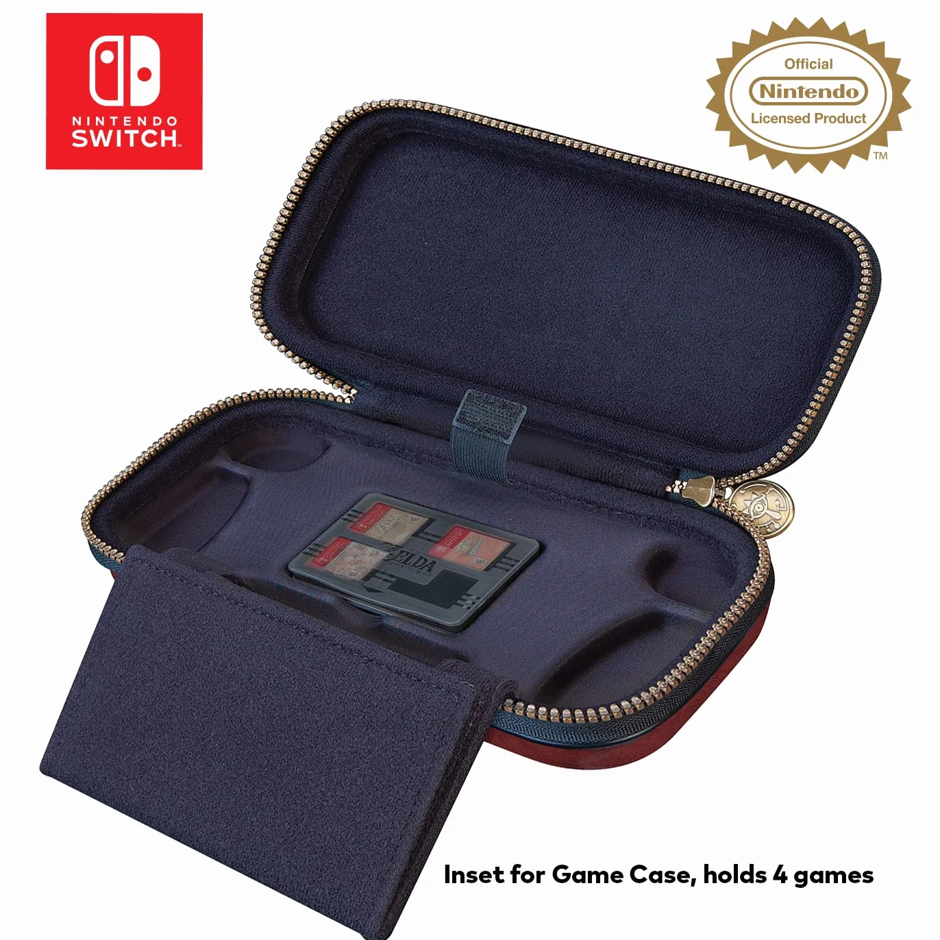 Nintendo Switch Lite Game Traveler Deluxe Case Zelda Brown