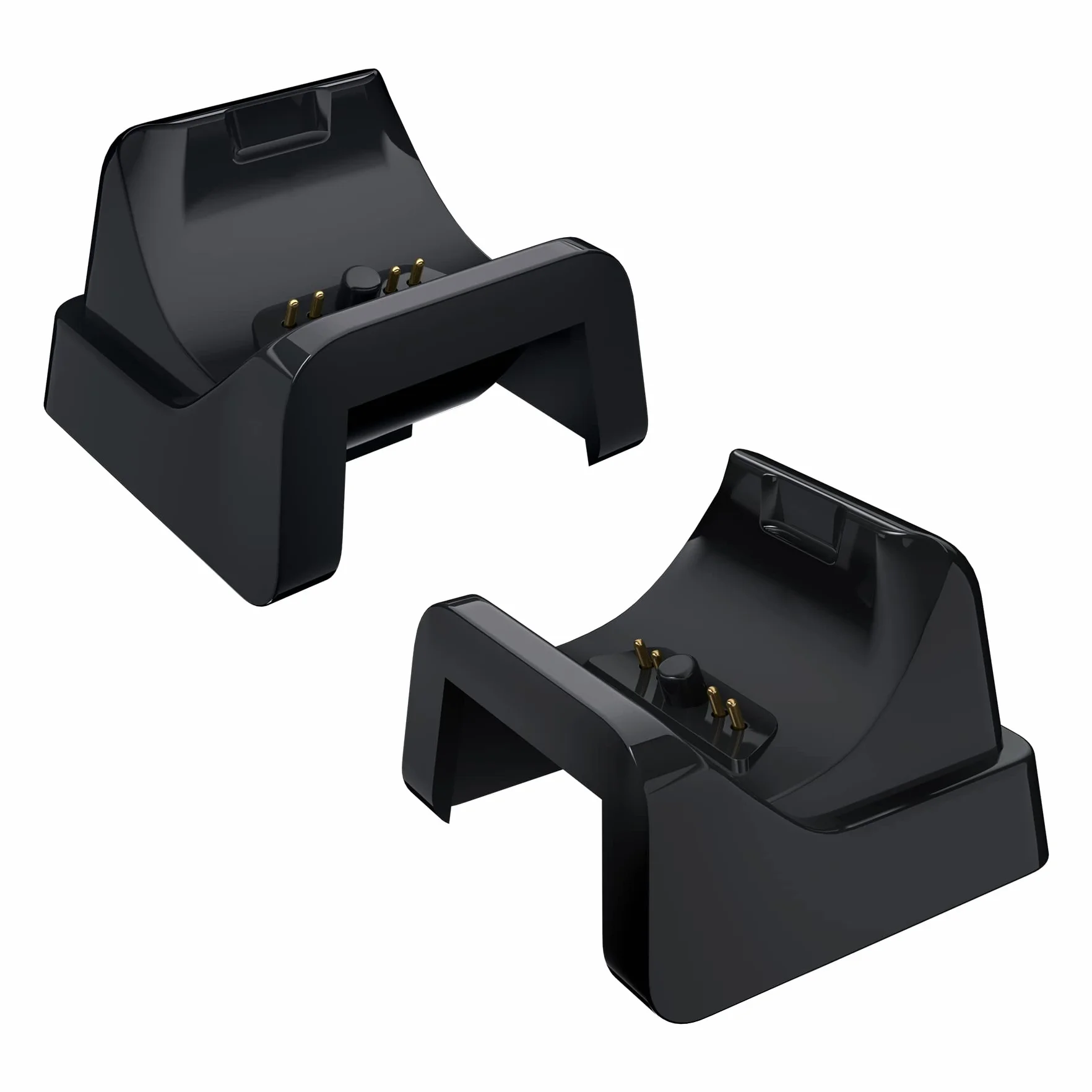 Czarny RiseDock Stojak Extension dla ps5 Controller Charging Dock eXtremeRate Rise & RISE4 Remap Kit, Przeprojektowane Charging Station Extenders dla ps5 Controller HEXGAMING Rival, Rival Pro&Ultimate