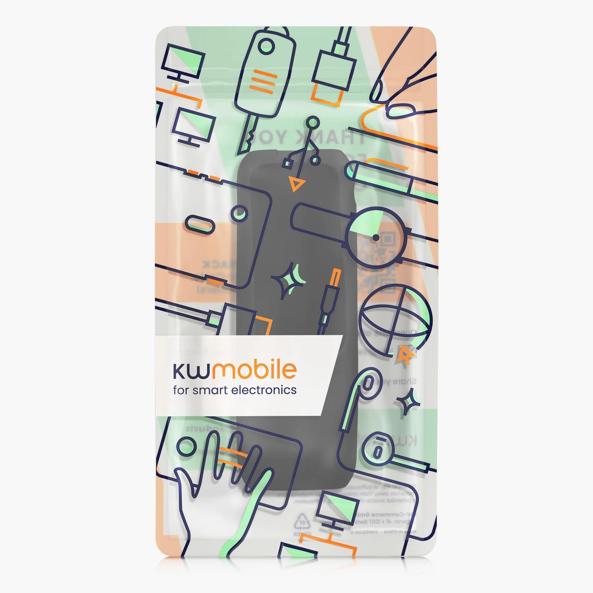 kwmobile Etui kompatybilne z Anker Power Bank 25000mAh (A1695H11) Etui - Silikonowe etui ochronne do Power Bank Bateria zewnętrzna - czarna