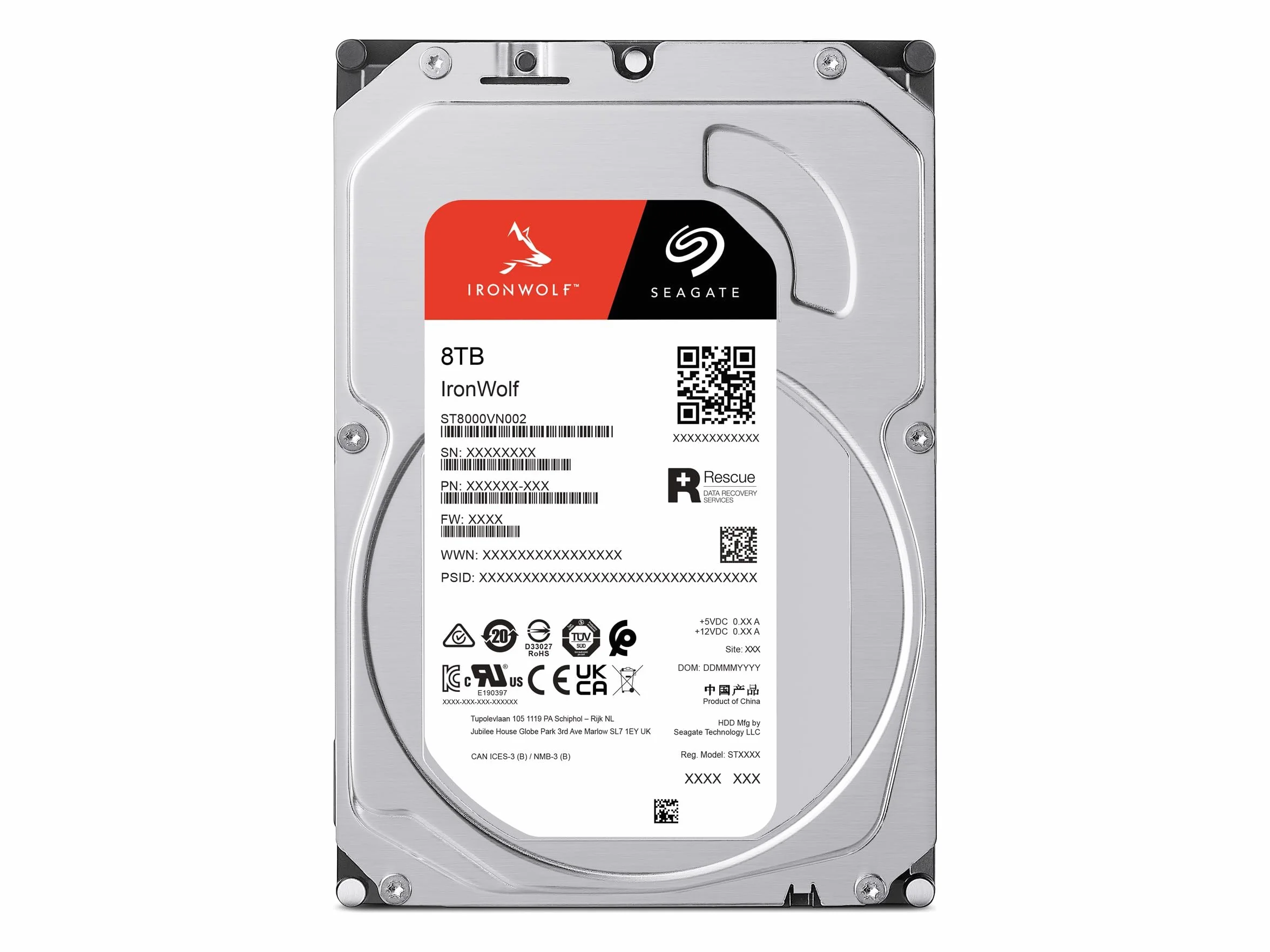 Seagate Dysk twardy Ironwolf 3,5" 8 do SATA 6 GB/s