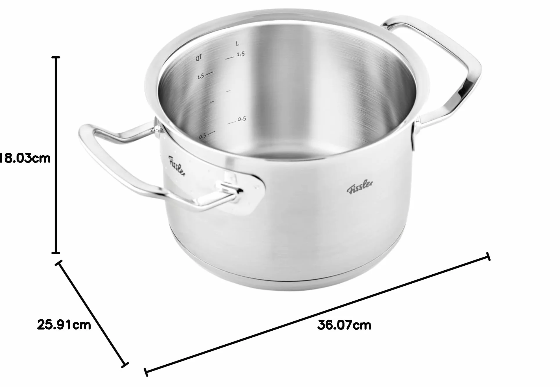 Fissler Original Profi Collection Garnek 24 cm 6.3 l Srebrny