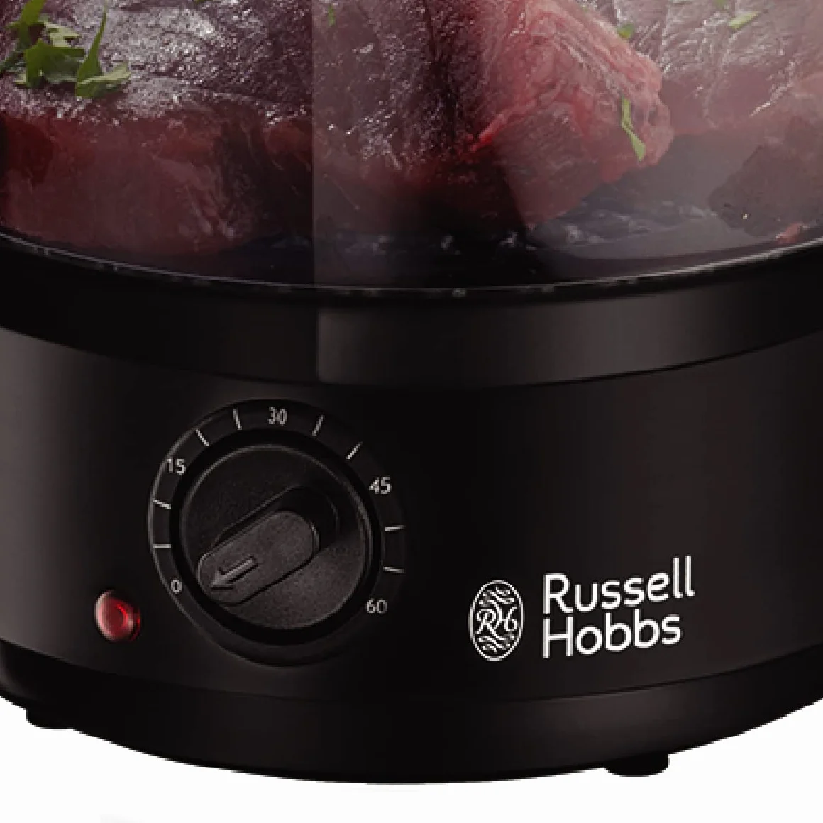 Russell Hobbs Parowar 7l, bez BPA, timer 60 minut, automatyczne wyłączanie, Matte Black 26530-56