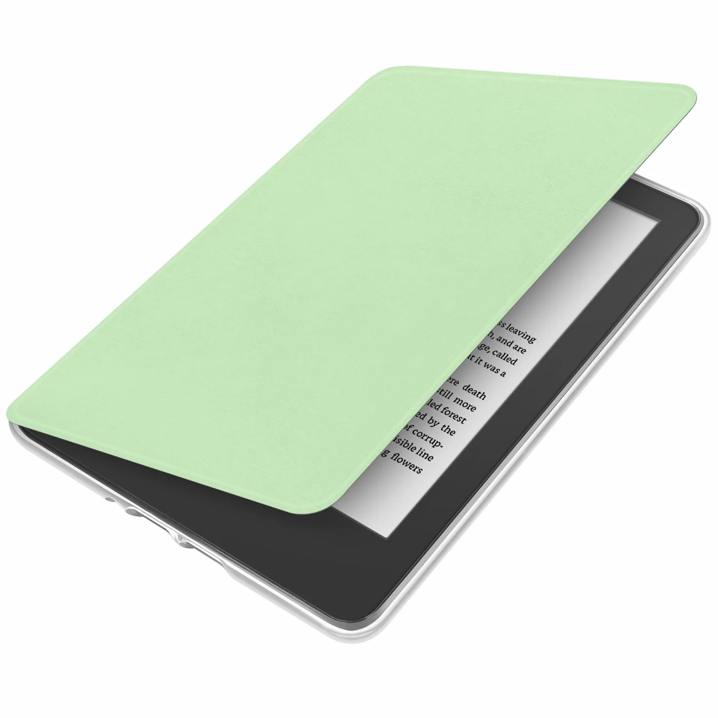 Etui obracane o 360 stopni do Kindle Paperwhite 15.2 cm (wersja 7. generacji-2015), odłączana magnetyczna konstrukcja, ochronna, regulowana osłona, przezroczysta tylna strona z automatycznym uśpienia