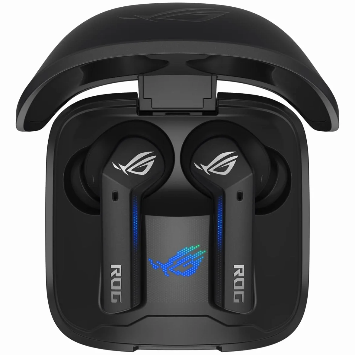 ASUS ROG Cetra True Wireless - bezprzewodowe słuchawki douszne do gier z połączeniem o niskim opóźnieniu, ANC, do 27 godzin baterii dzięki zintegrowanej obudowie ładującej, wodoodporności IPX4.