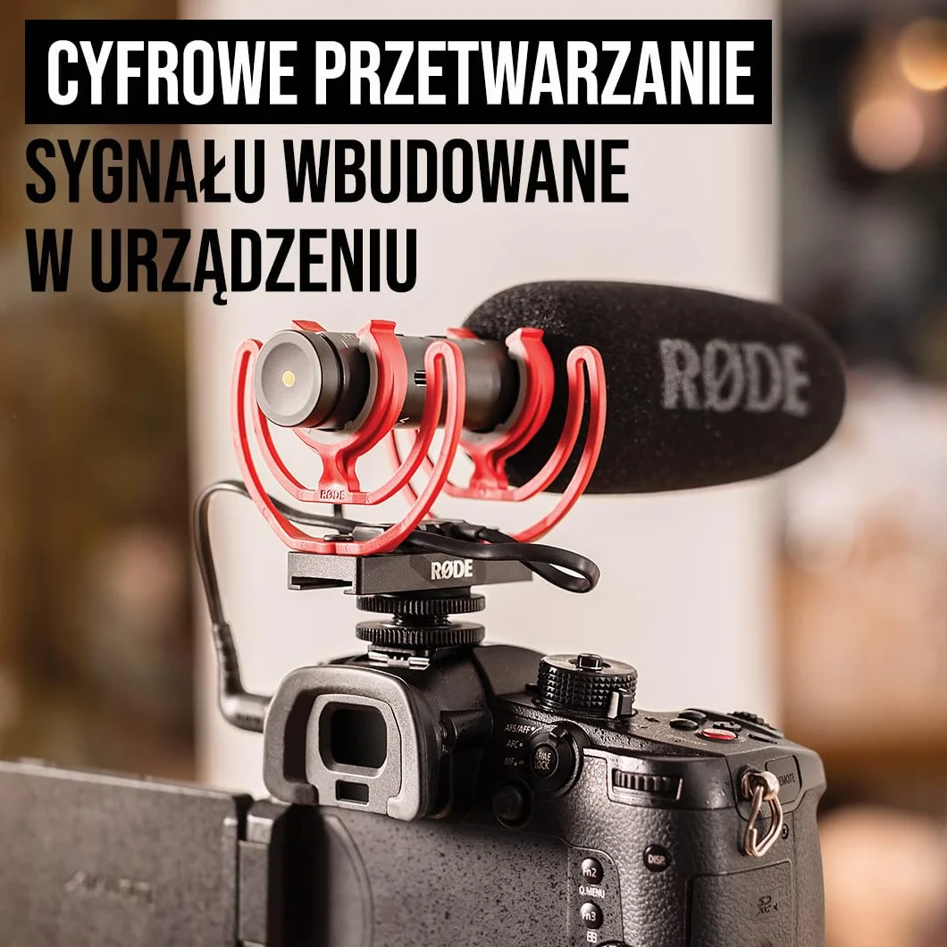 RØDE Microphones VideoMic NTG Mikrofon do Kamery, Czarny/Czerwony