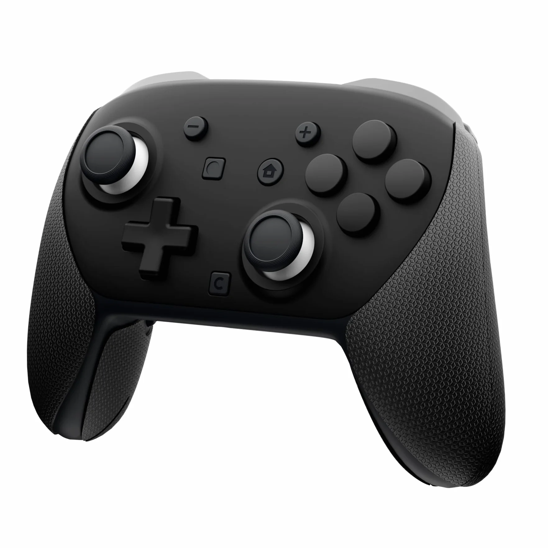 PlayVital Grip Sticker do Switch 2 Pro z Tylne Przyciski,Miękkie Gumowe Podkładki Uchwyty do Switch 2 Pro Kontrolera Skin,Naklejki Antypoślizgowe-Czarny