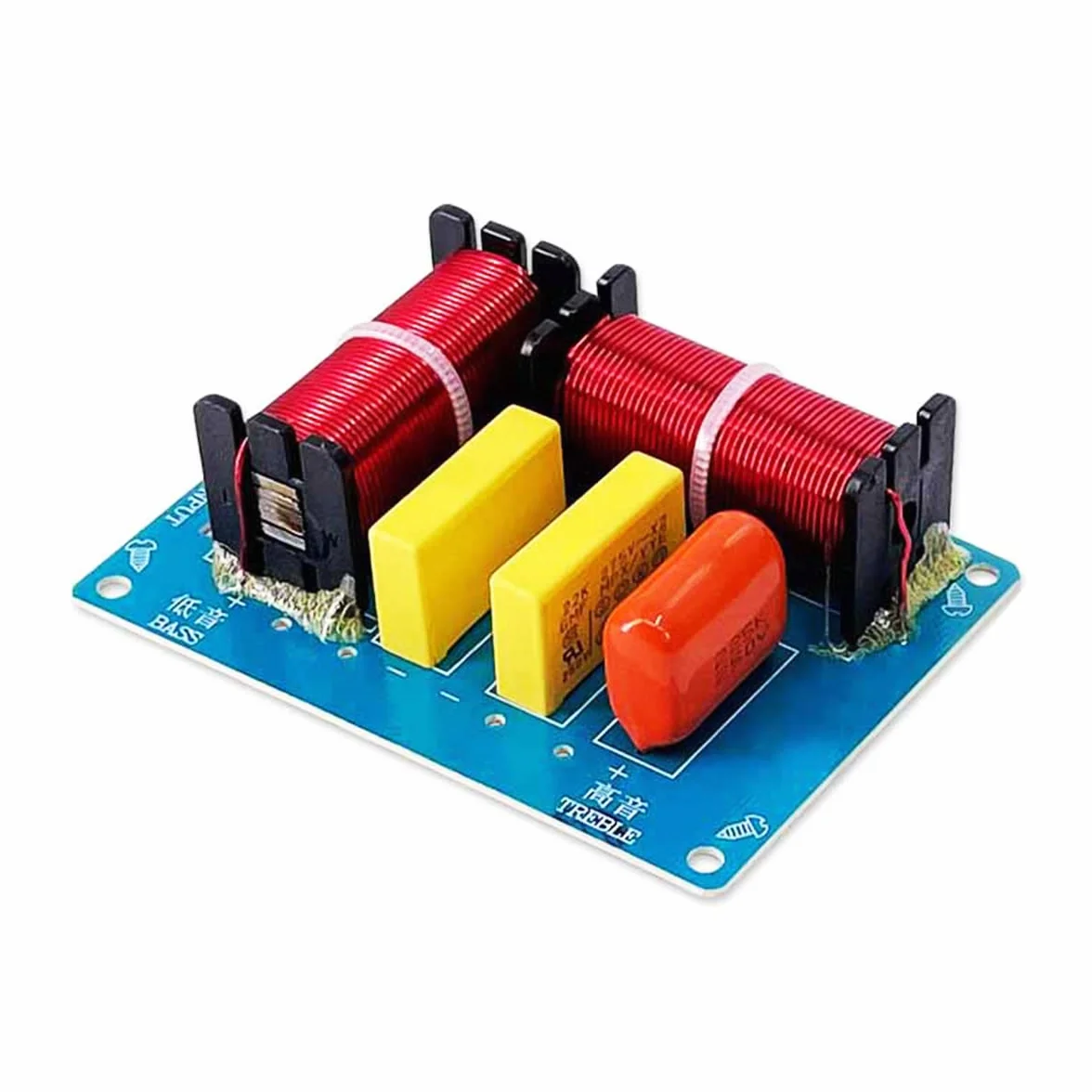 2 szt. 180 W głośnik crossover 2-drożny zwrotnica zwrotnica o wysokiej i niskiej częstotliwości 2900 Hz do głośników półkowych HI-FI, głośników centralnych, głośników surround