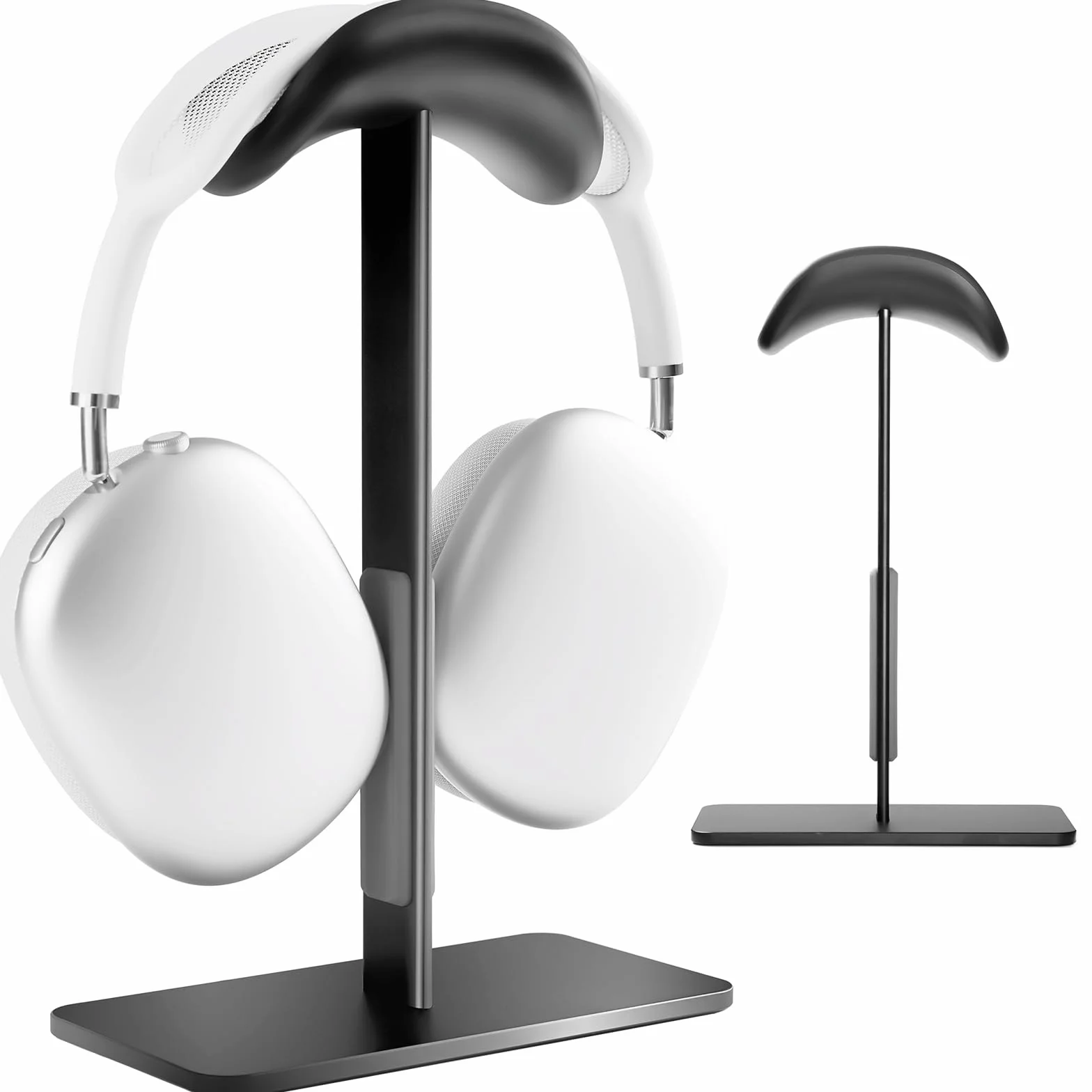 AirPods Max stojak z trybem uśpienia – solidna aluminiowa, antypoślizgowa podstawa, ochrona ABS, powierzchnia dotykowa odporna na zarysowania (czarna)