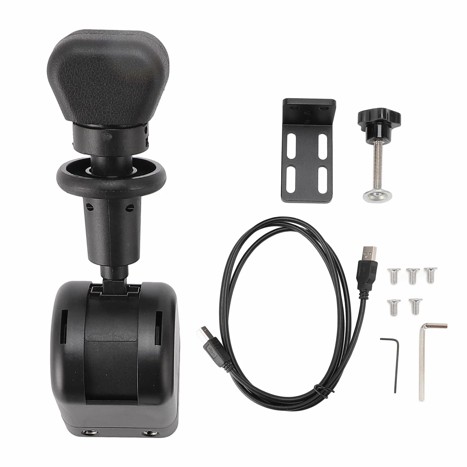 Hamulec Ręczny USB do Komputera, Aktualizacja do Gier Wyścigowych SIM Symulowany Hamulec Ręczny do G27 G29 G920 T300, Zawiera Zacisk, Kompatybilny z Euro Truck Simulator 2 i