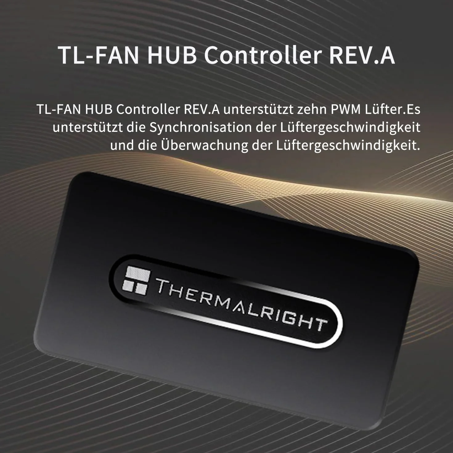 Thermalright-TR FAN HUB sterowanie REV. A Fan Hub obsługa 10 grup fanów PWM, wiele interfejsów wentylatorów chłodzenie, 10-portowy 4-pinowy kontroler chłodnicy PC, SATA Power Cord Direct Input