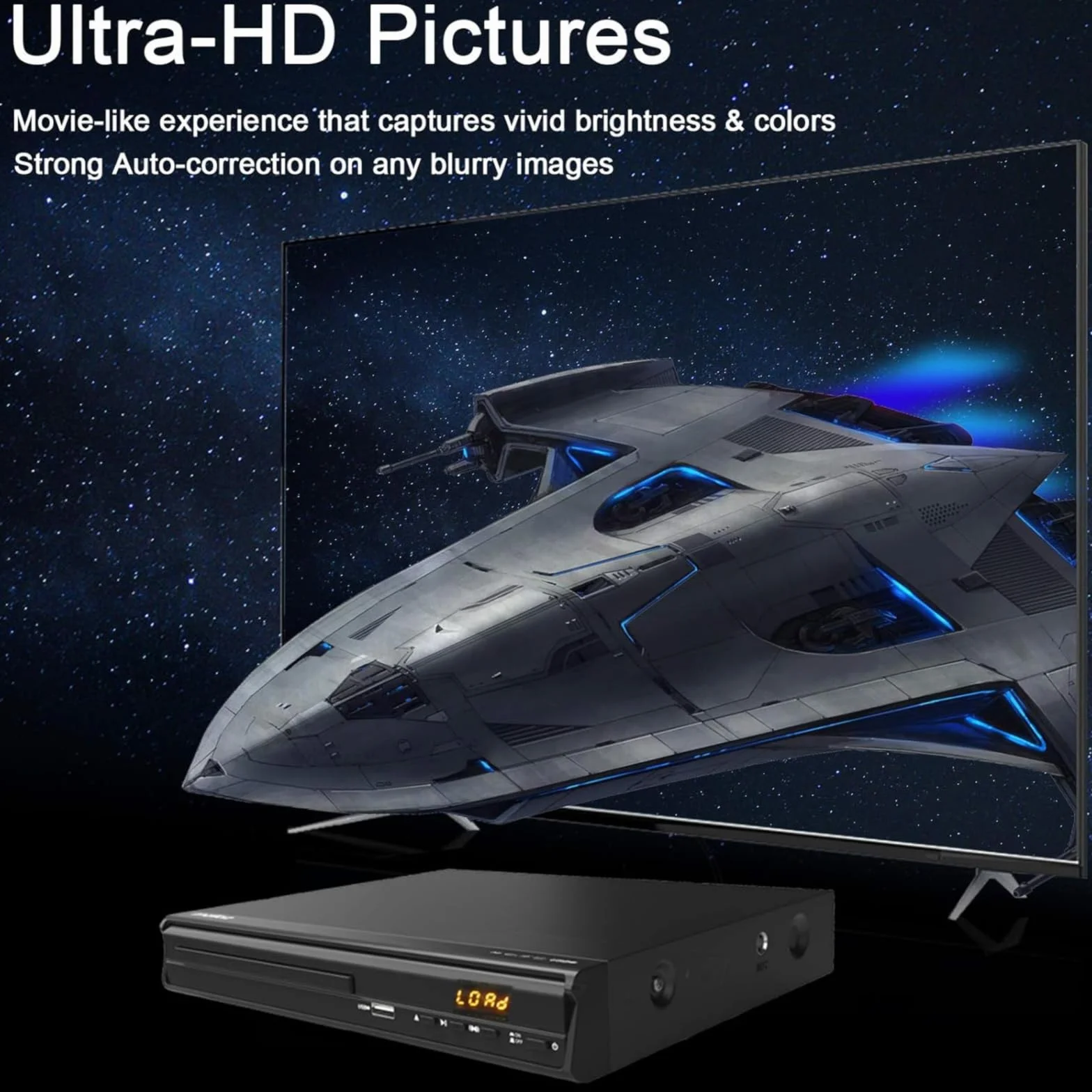 Odtwarzacz DVD Maite, Wieloregionalny Odtwarzacz DVD do TV, złącze HDMI AV, Wejście USB, Mikrofon, System NTSC/PAL, Pilot Zdalnego Sterowania, Telewizor Kompaktowy, HD DVD Player