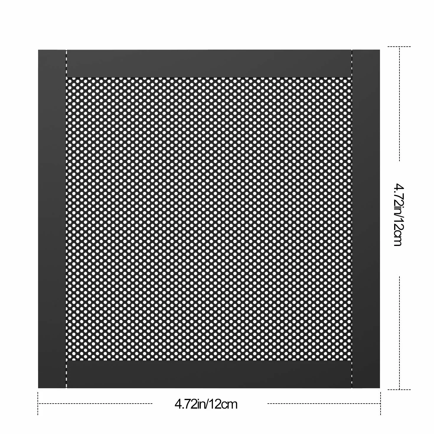 MoKo 120 mm PCW PC wentylator chłodzący filtr przeciwpyłowy, 4 sztuki, ramka magnetyczna, wentylator PC, ochrona przed kurzem, kratka ochronna do komputera, ochrona przed kurzem, kratka wentylatora