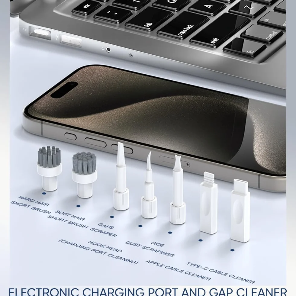 33 w 1 zestaw do czyszczenia elektroniki, zestaw do czyszczenia klawiatury, telefonu komórkowego, wielofunkcyjne narzędzia do AirPods, iPhone, laptop, zegarek, komputer, port USB z uchwytem na telefon
