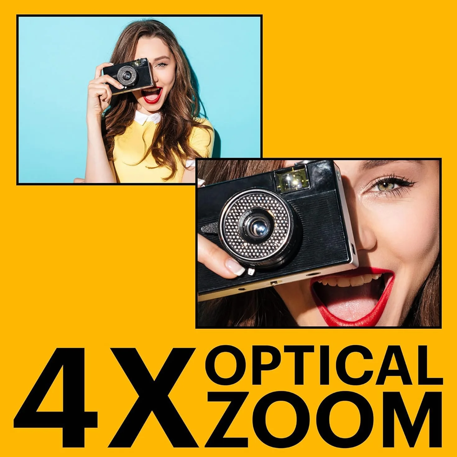 KODAK Pixpro - FZ45 - Kompaktowy Aparat Cyfrowy 16,44 Megapiksela - Czerwony - 1280 x 720p