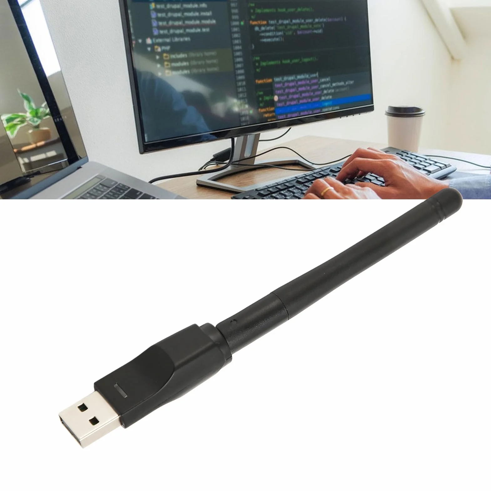 Bezprzewodowa Karta Sieciowa USB MT7601 ze zintegrowaną anteną dla Systemu, Odbiornik WIFI 150 Mb/s Komputerowa Karta Sieci Bezprzewodowej 7601 Chip.
