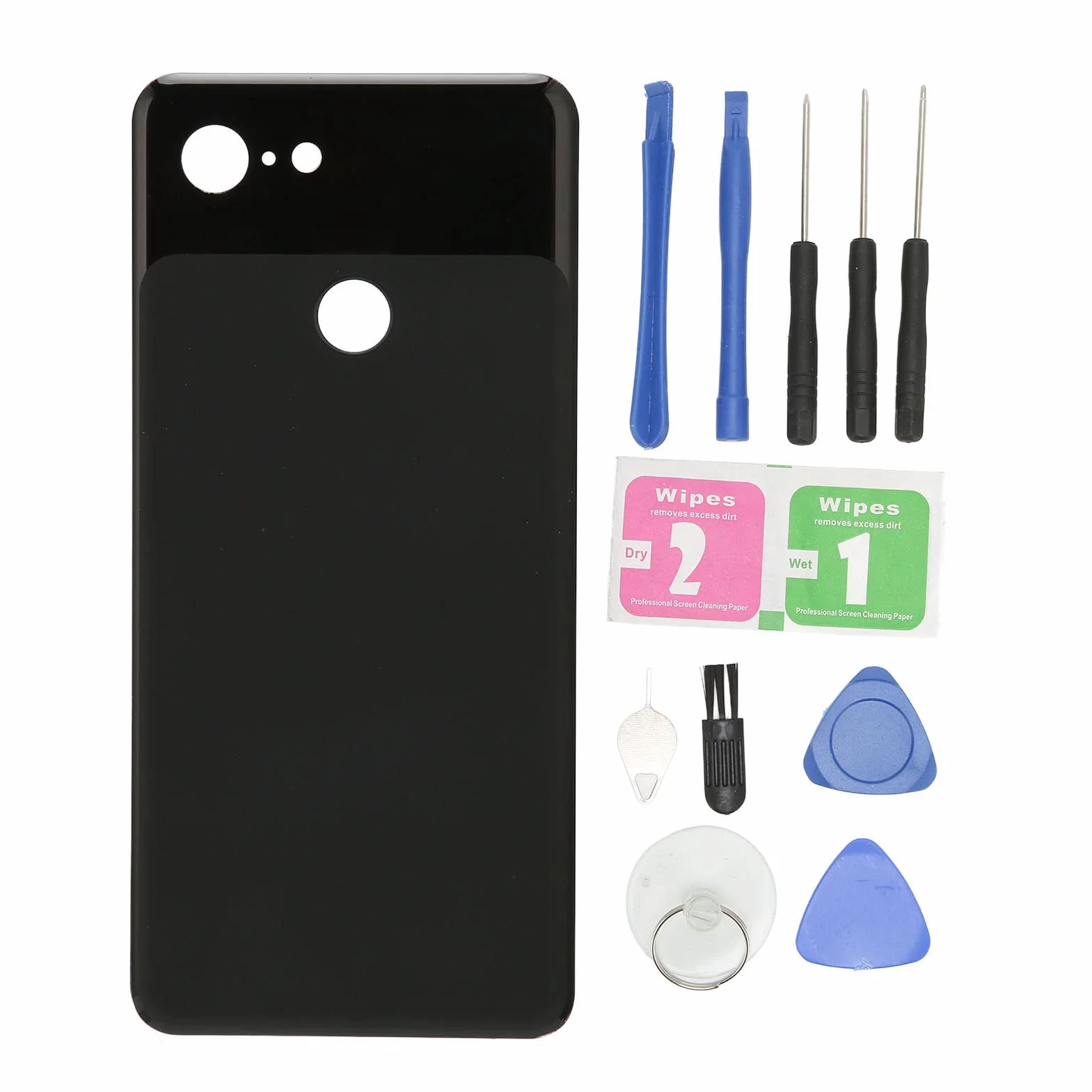Tylna Pokrywa Baterii Telefonu, 5,5-calowa Szklana Osłona Tylnej Pokrywy Baterii dla Pixel 3 G013A Black