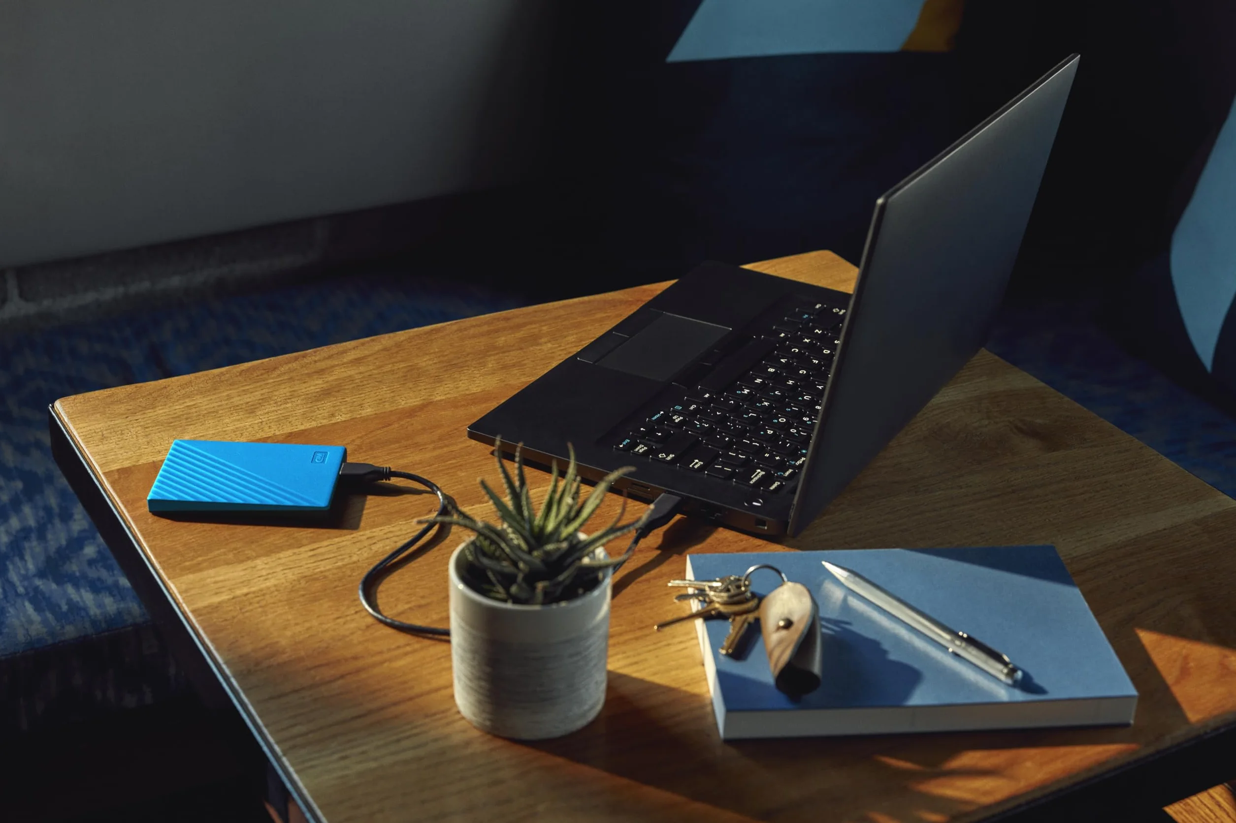 WD 4 TB My Passport Portable HDD USB 3.0 with software for device management, backup and password protection - Blue - Works with PC, Xbox and PS4